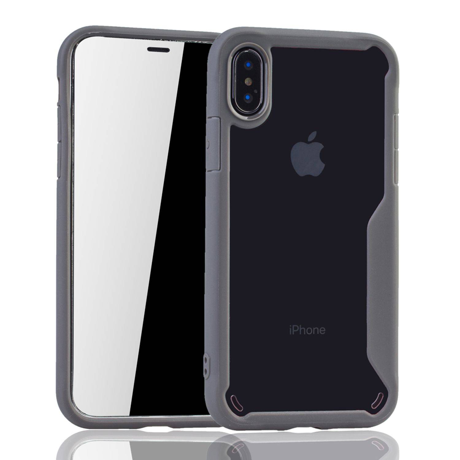 Apple iPhone X / iPhone XS Handyhülle Backcover Grau