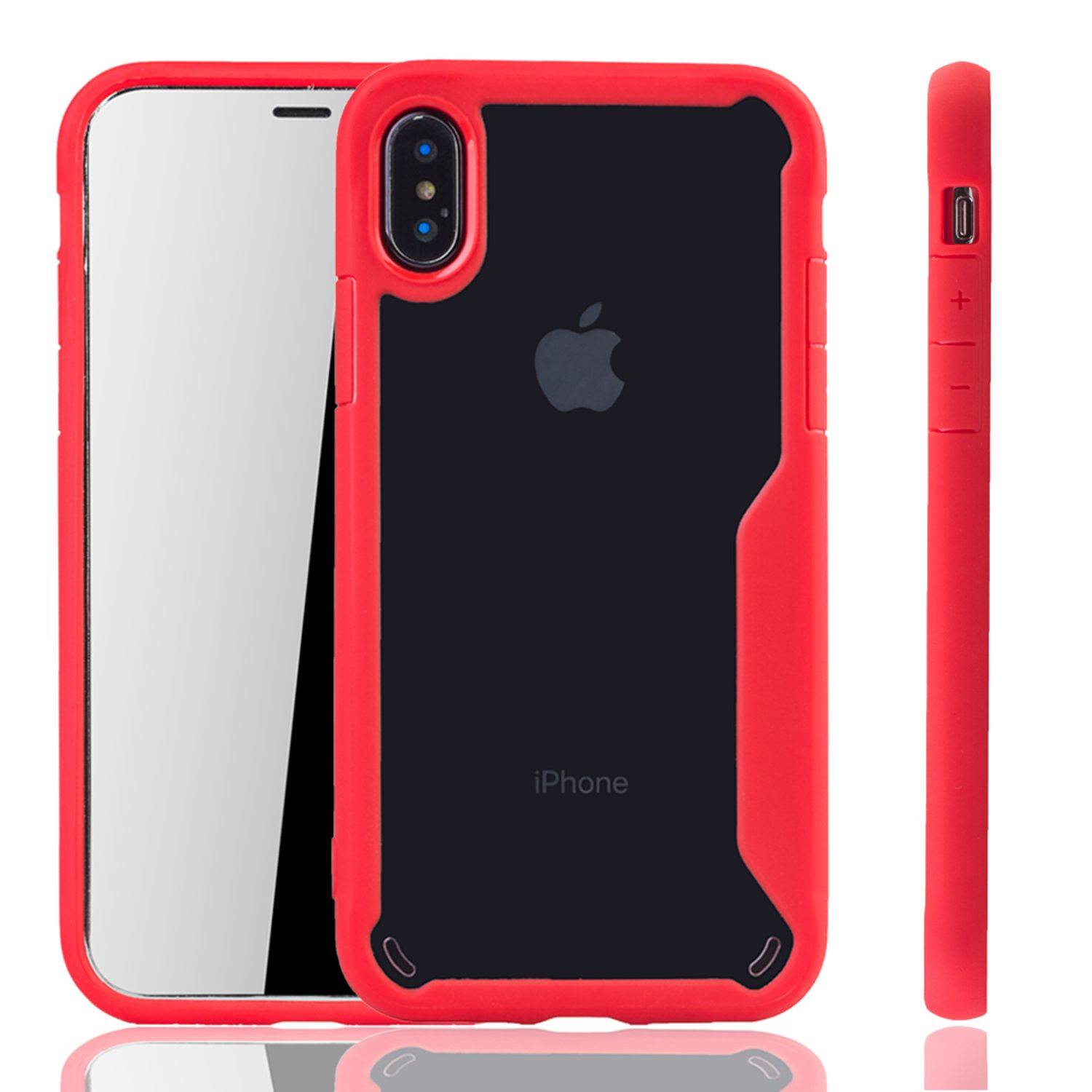 Apple iPhone X / iPhone XS Handyhülle Backcover Rot