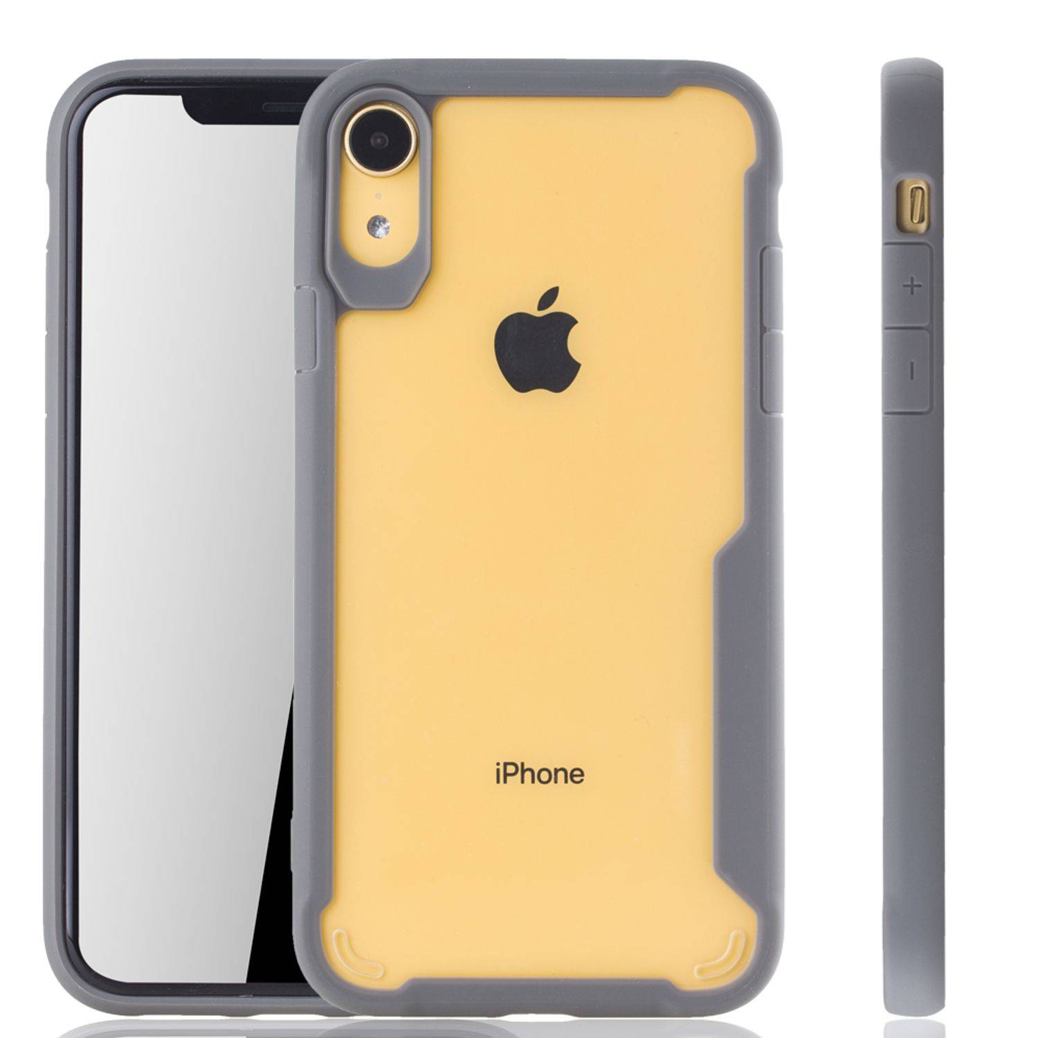 Apple iPhone XR Handyhülle Backcover Grau