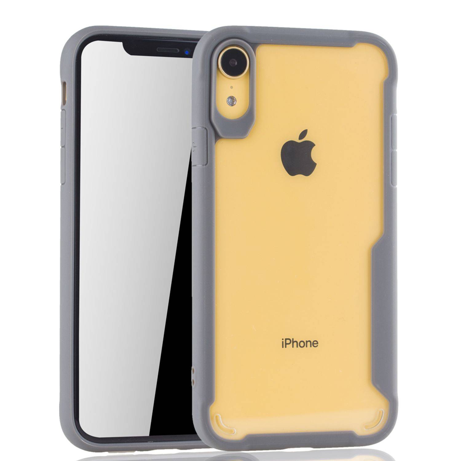 Apple iPhone XR Handyhülle Backcover Grau