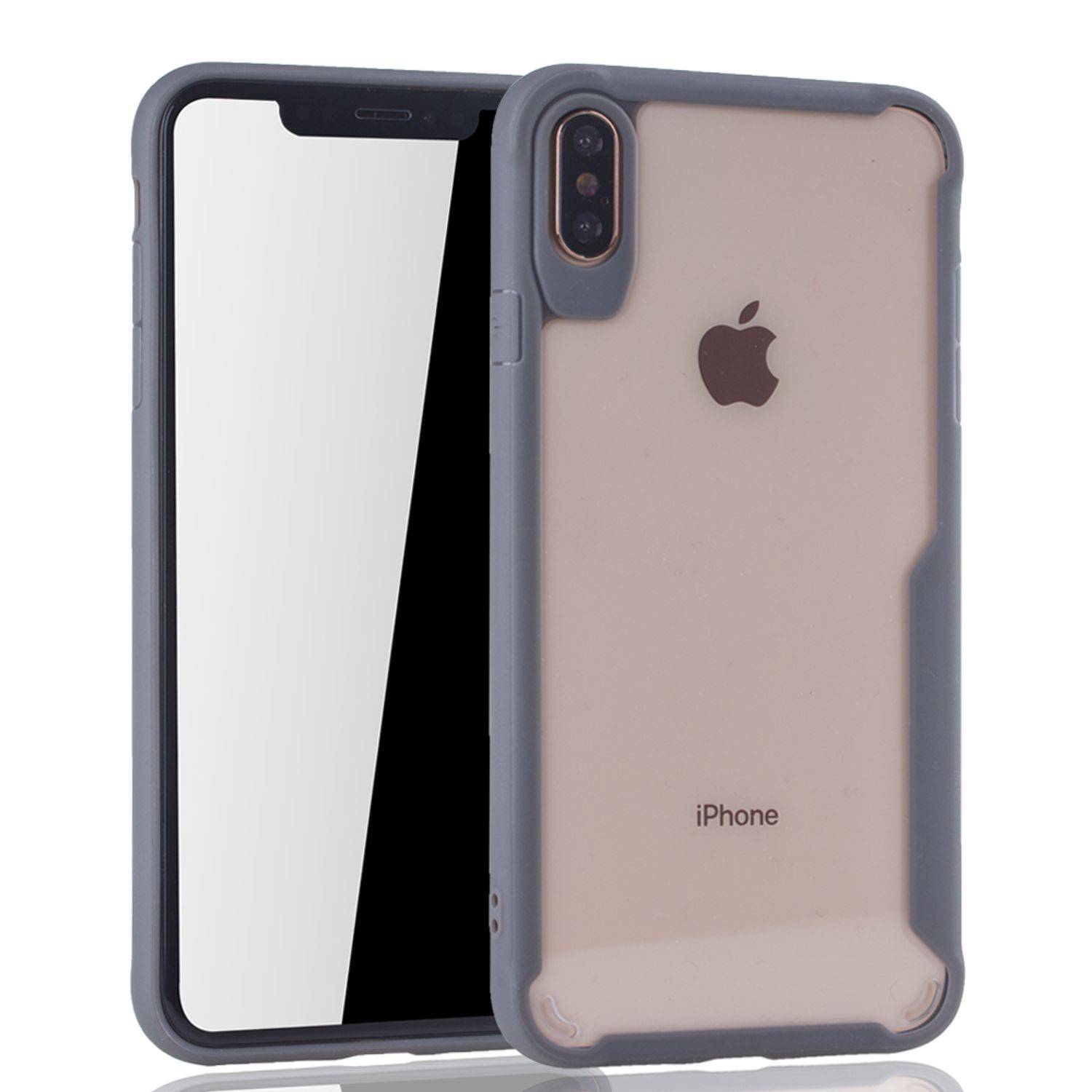Apple iPhone XS Max Handyhülle Backcover Grau
