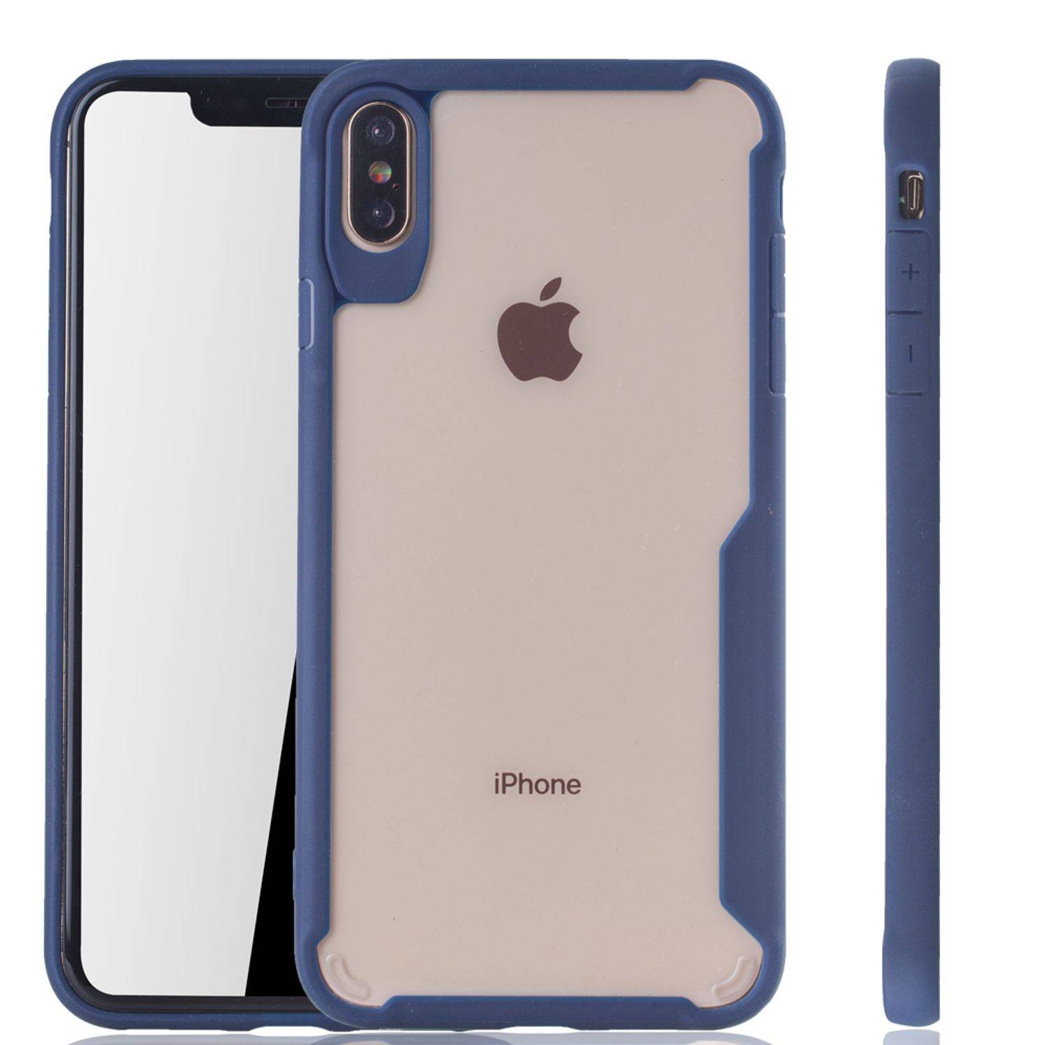 Apple iPhone XS Max Handyhülle Backcover Blau