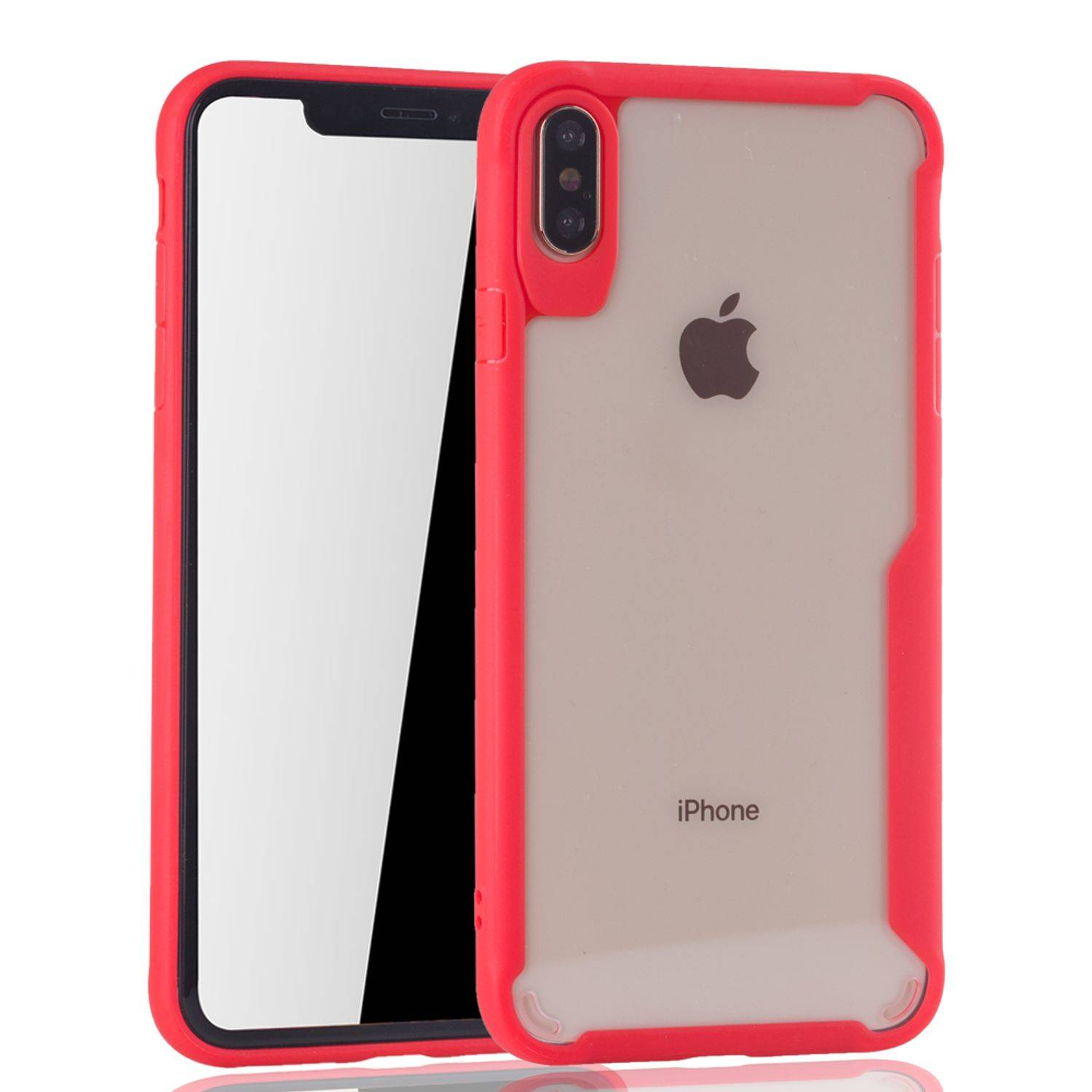 Apple iPhone XS Max Handyhülle Backcover Rot