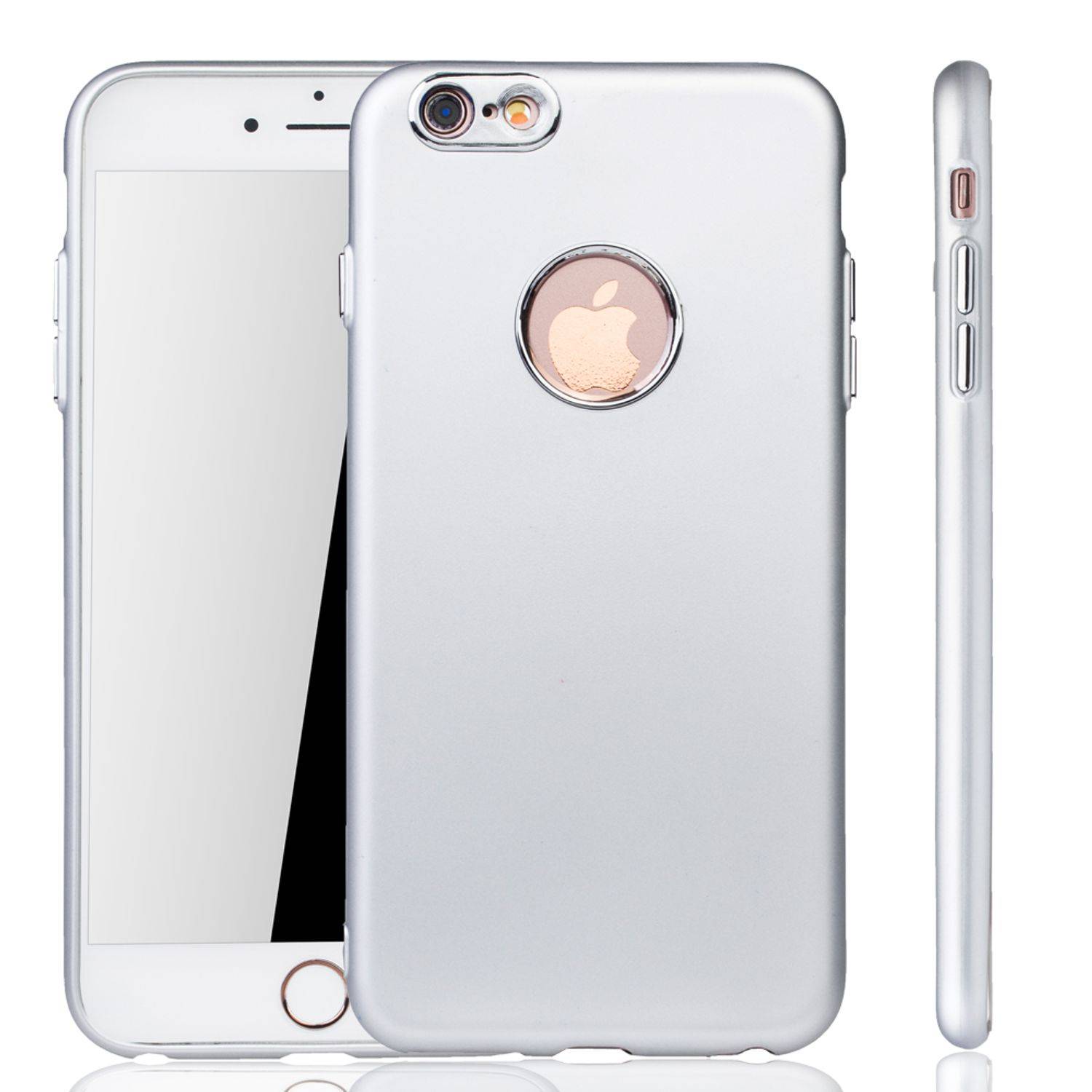 Apple IPhone 6 Plus / 6s Plus Handyhülle Backcover Silber