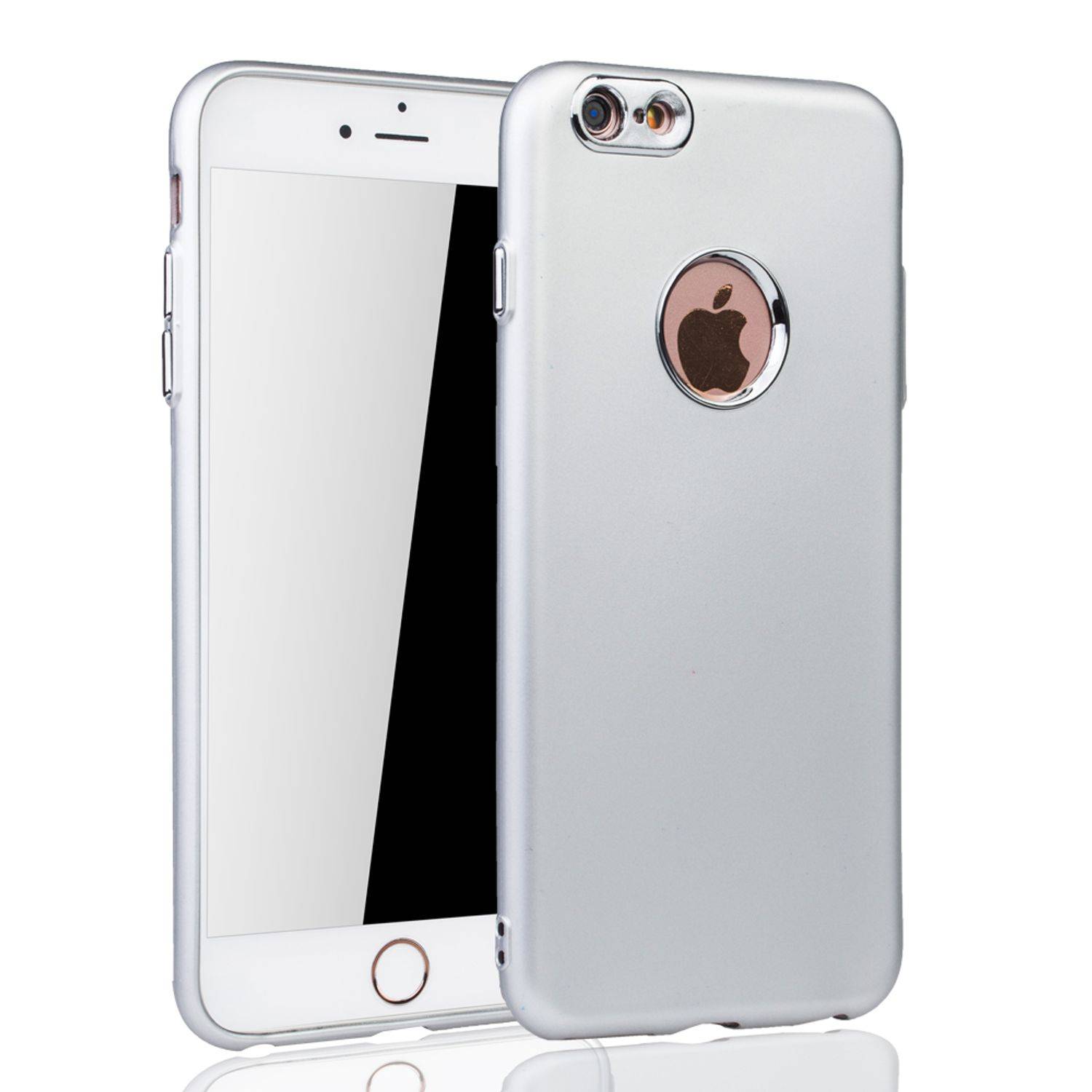 Apple IPhone 6 Plus / 6s Plus Handyhülle Backcover Silber
