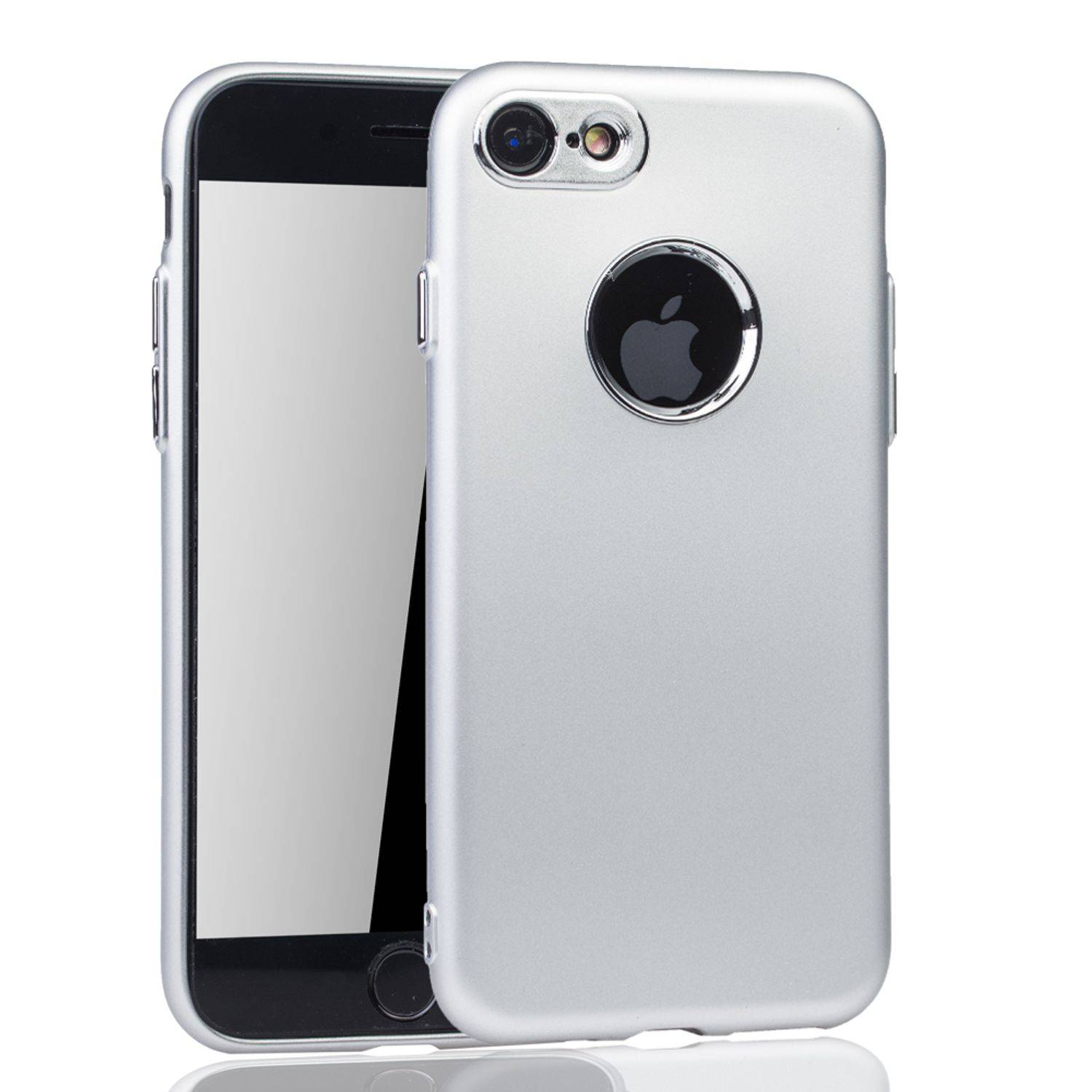 Apple IPhone 7 / 8 / SE 2020 Handyhülle Backcover Silber