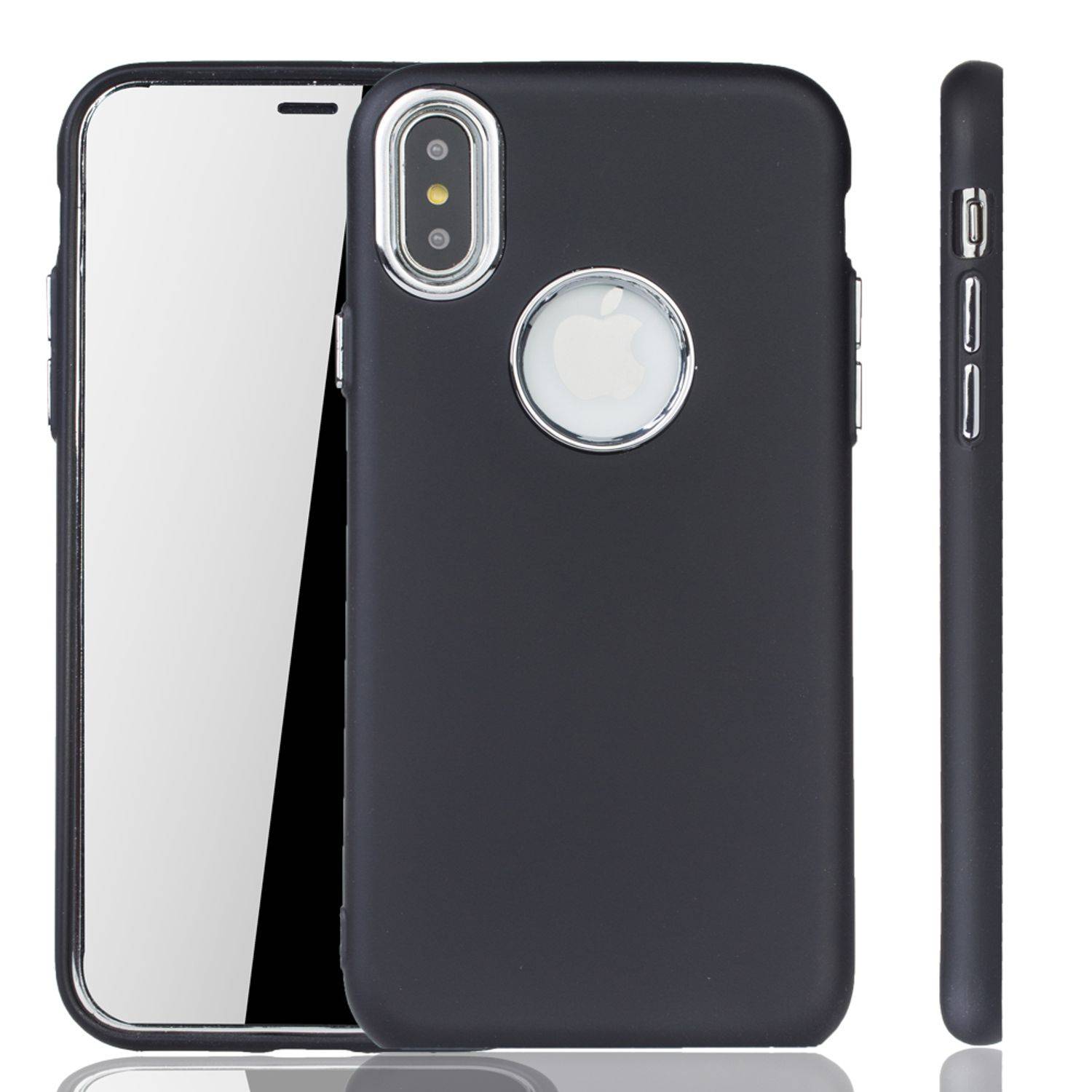 Apple iPhone X / iPhone XS Handyhülle Backcover Schwarz