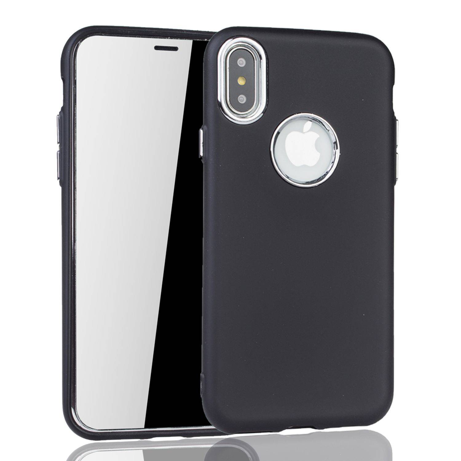 Apple iPhone X / iPhone XS Handyhülle Backcover Schwarz