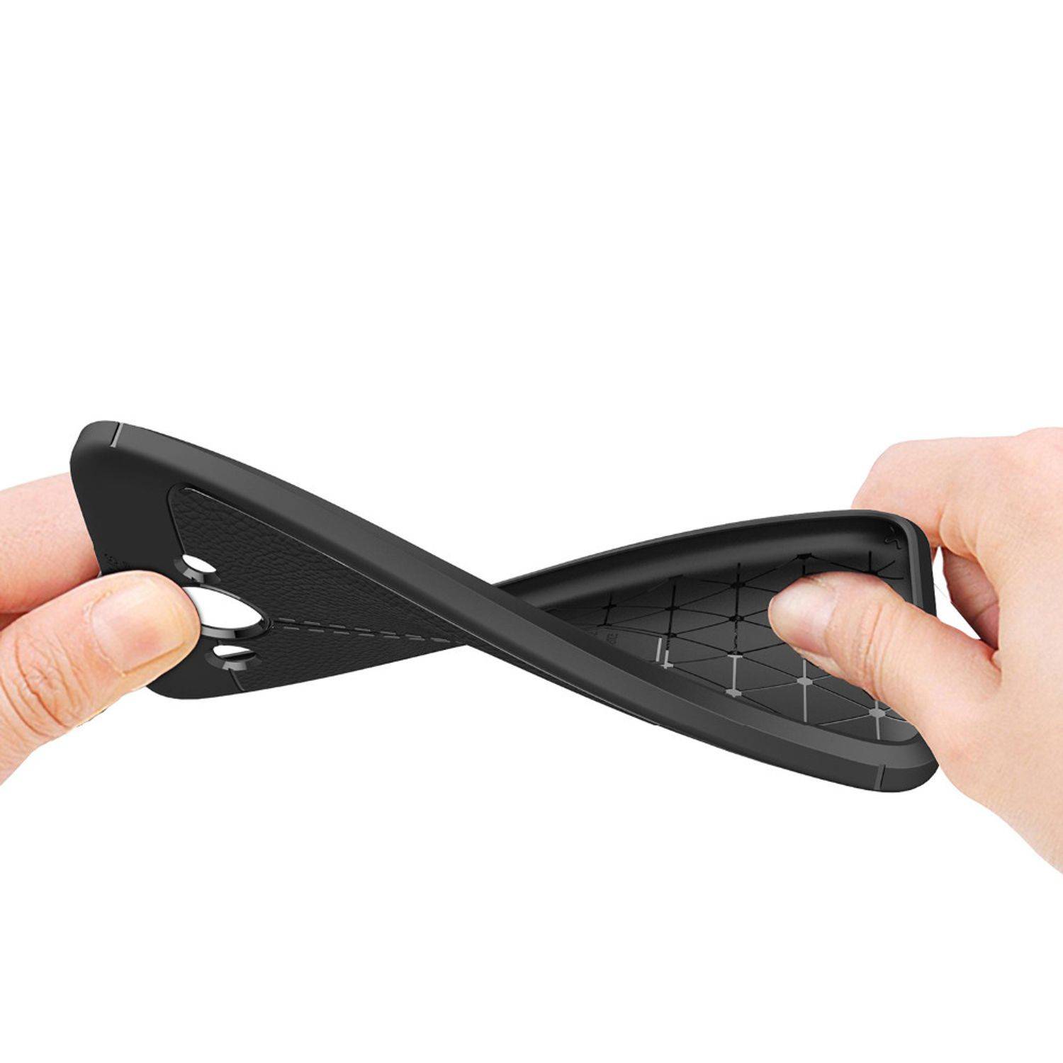 Huawei Y5 (2017) Handyhülle Backcover Schwarz