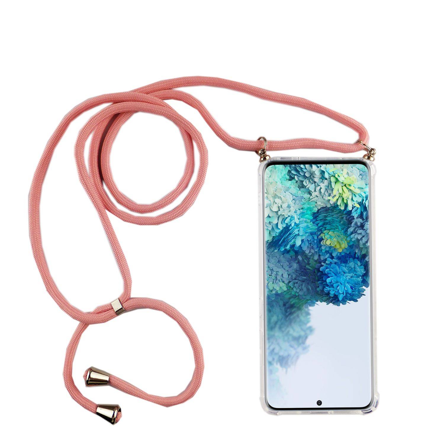 Samsung Galaxy S20 Handykette Handyhülle Umhängetasche Transparent