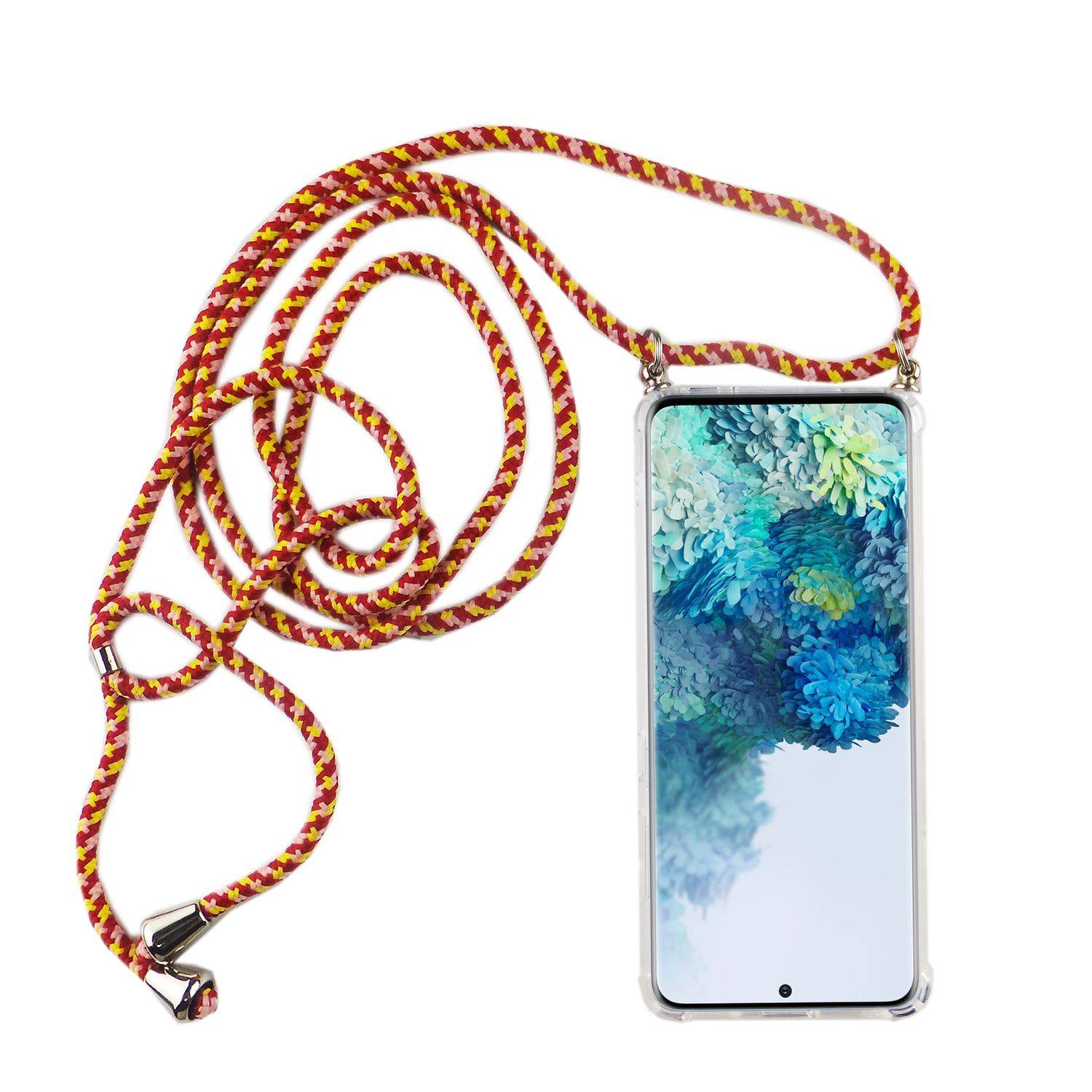 Samsung Galaxy S20 Handykette Handyhülle Umhängetasche Transparent