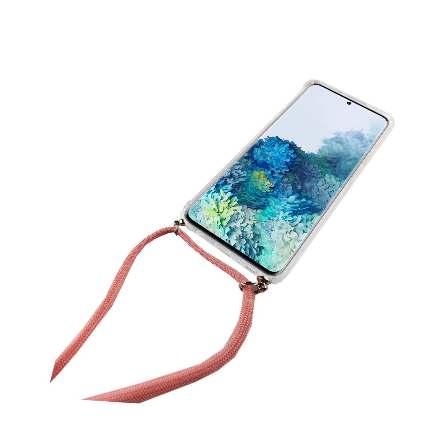 Samsung Galaxy S20 Plus Handykette Handyhülle Umhängetasche Transparent