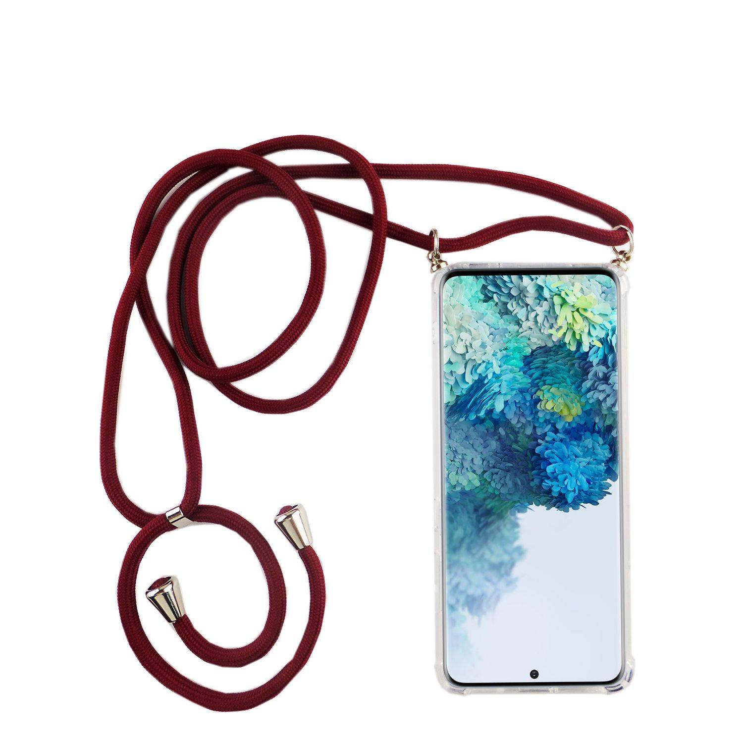 Samsung Galaxy S20 Ultra Handykette Handyhülle Umhängetasche Transparent