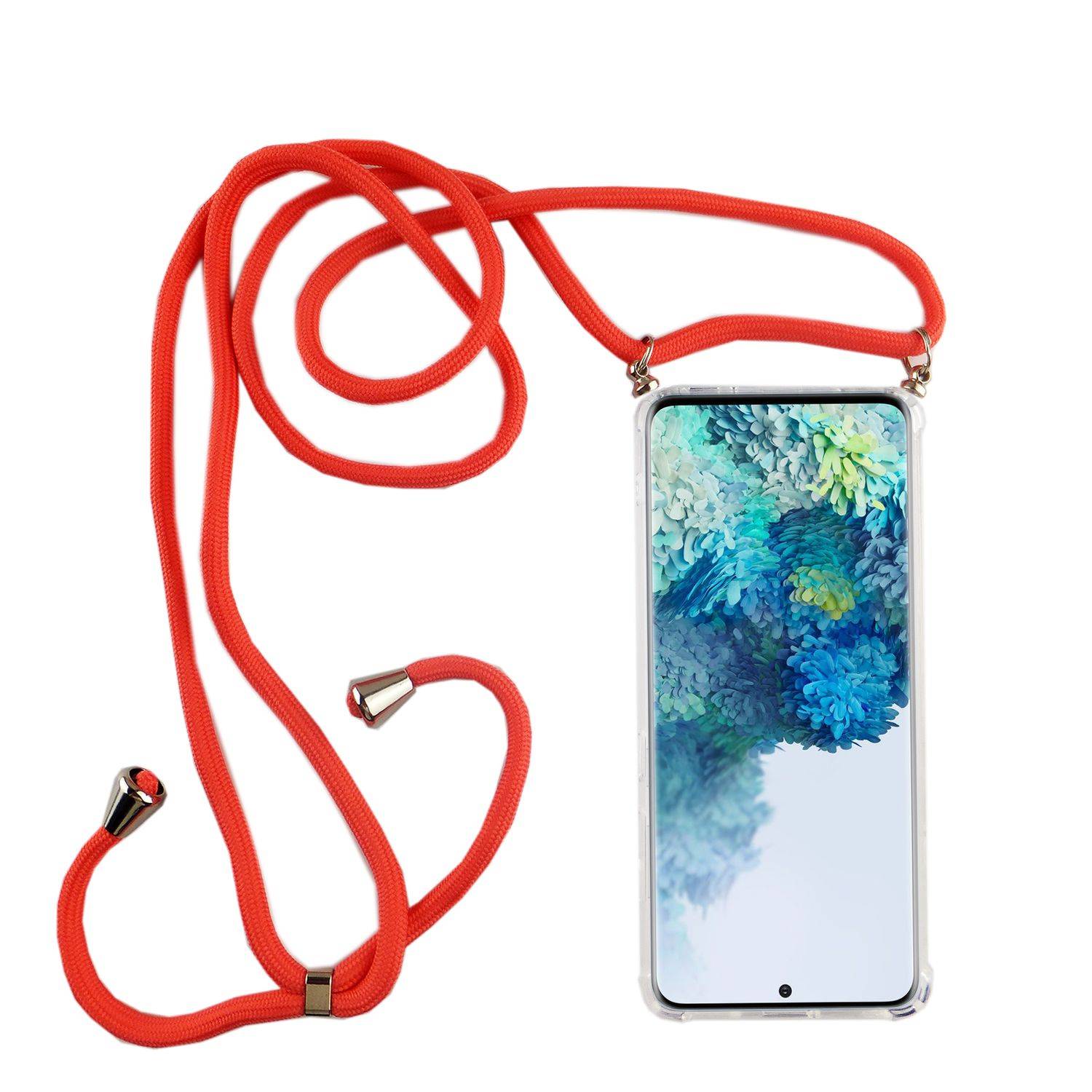 Samsung Galaxy S20 Ultra Handykette Handyhülle Umhängetasche Transparent