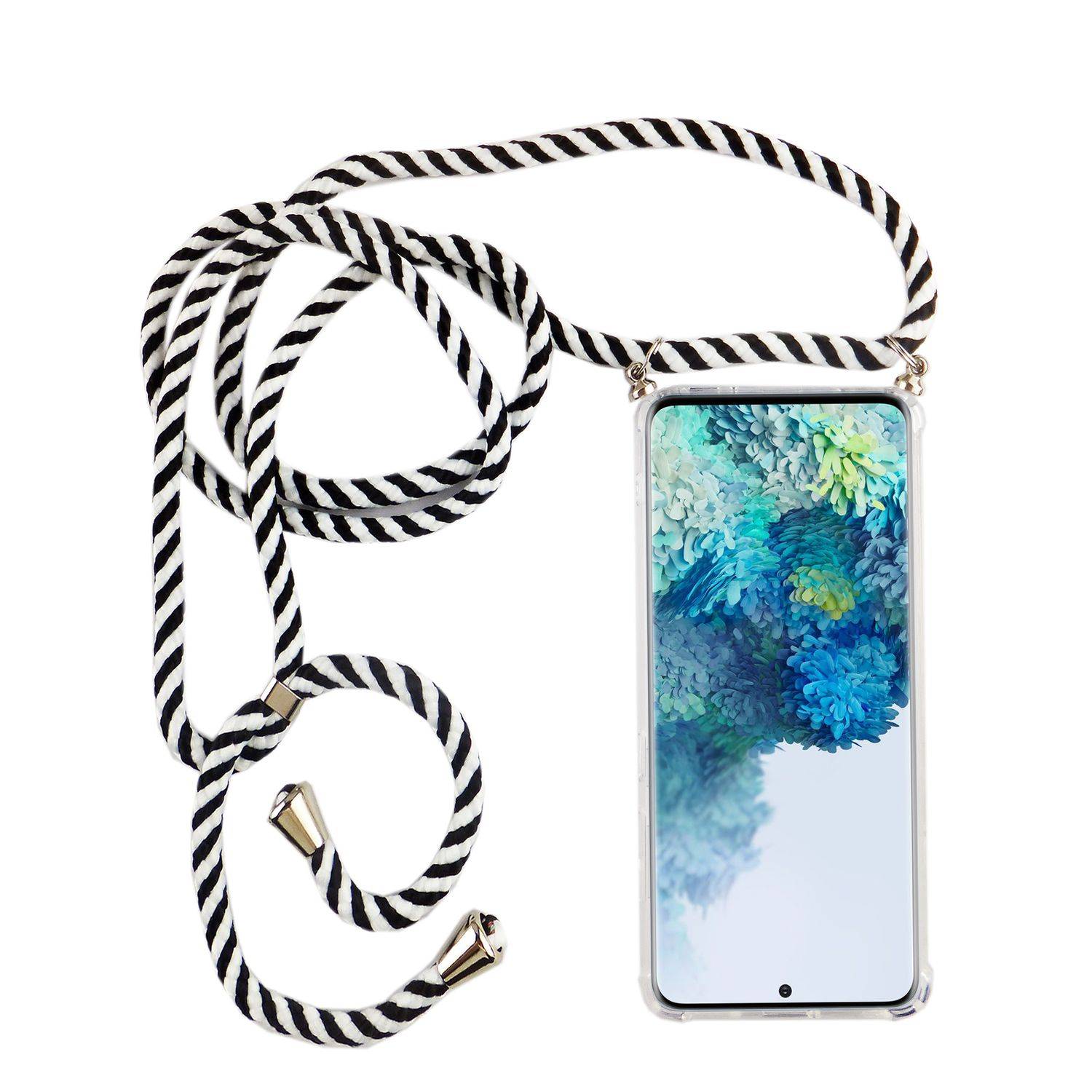 Samsung Galaxy S20 Ultra Handykette Handyhülle Umhängetasche Transparent