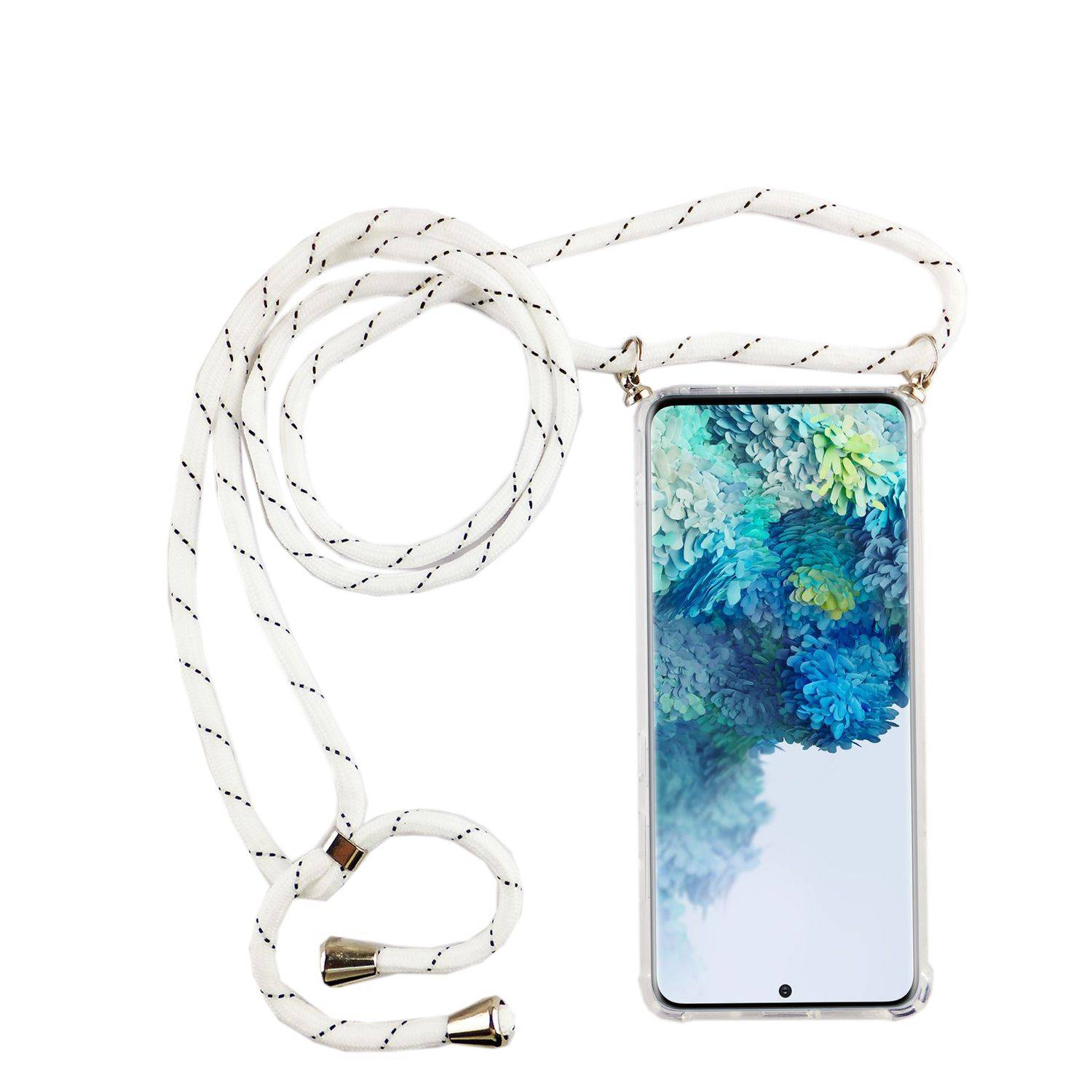 Samsung Galaxy S20 Ultra Handykette Handyhülle Umhängetasche Transparent