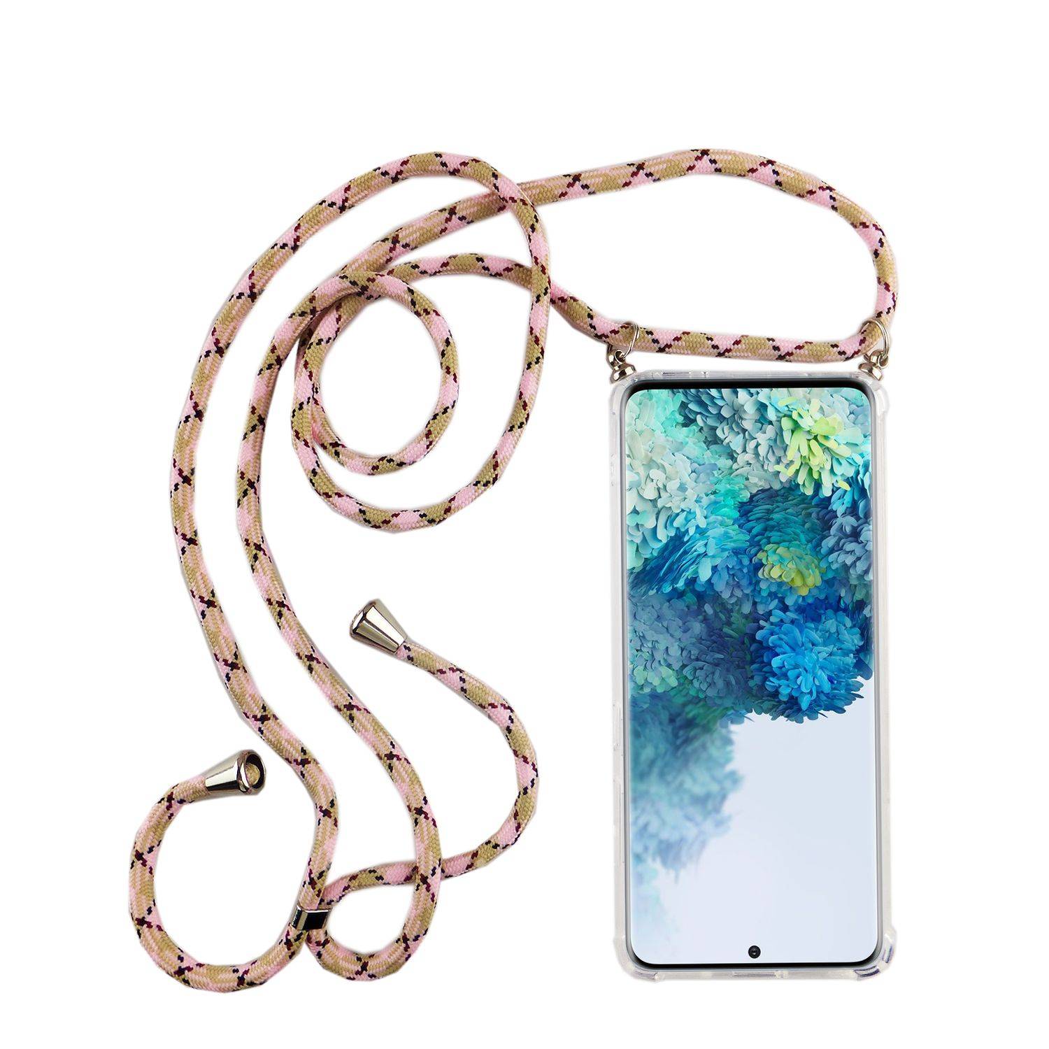 Samsung Galaxy S20 Ultra Handykette Handyhülle Umhängetasche Transparent