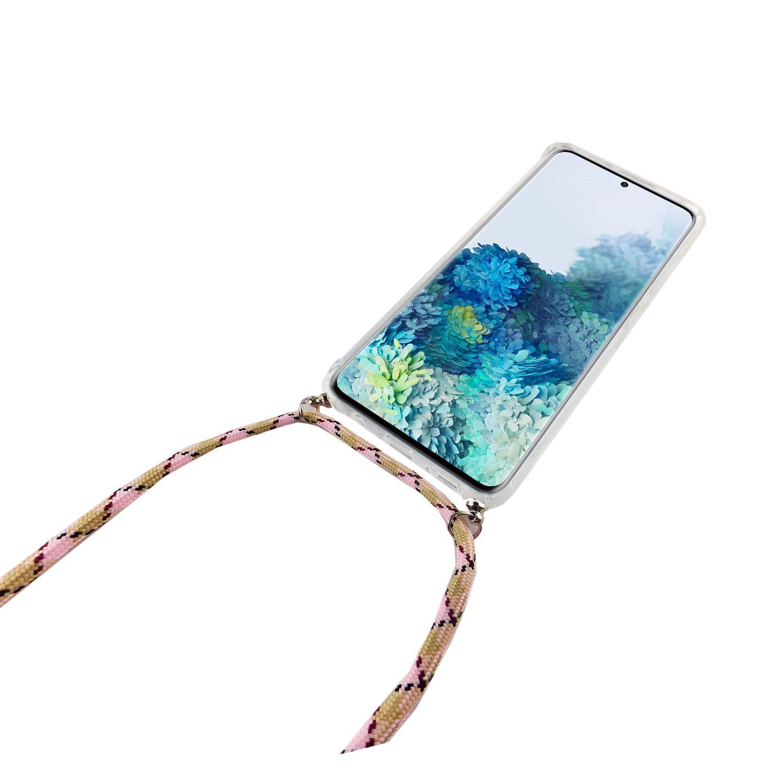 Samsung Galaxy S20 Ultra Handykette Handyhülle Umhängetasche Transparent