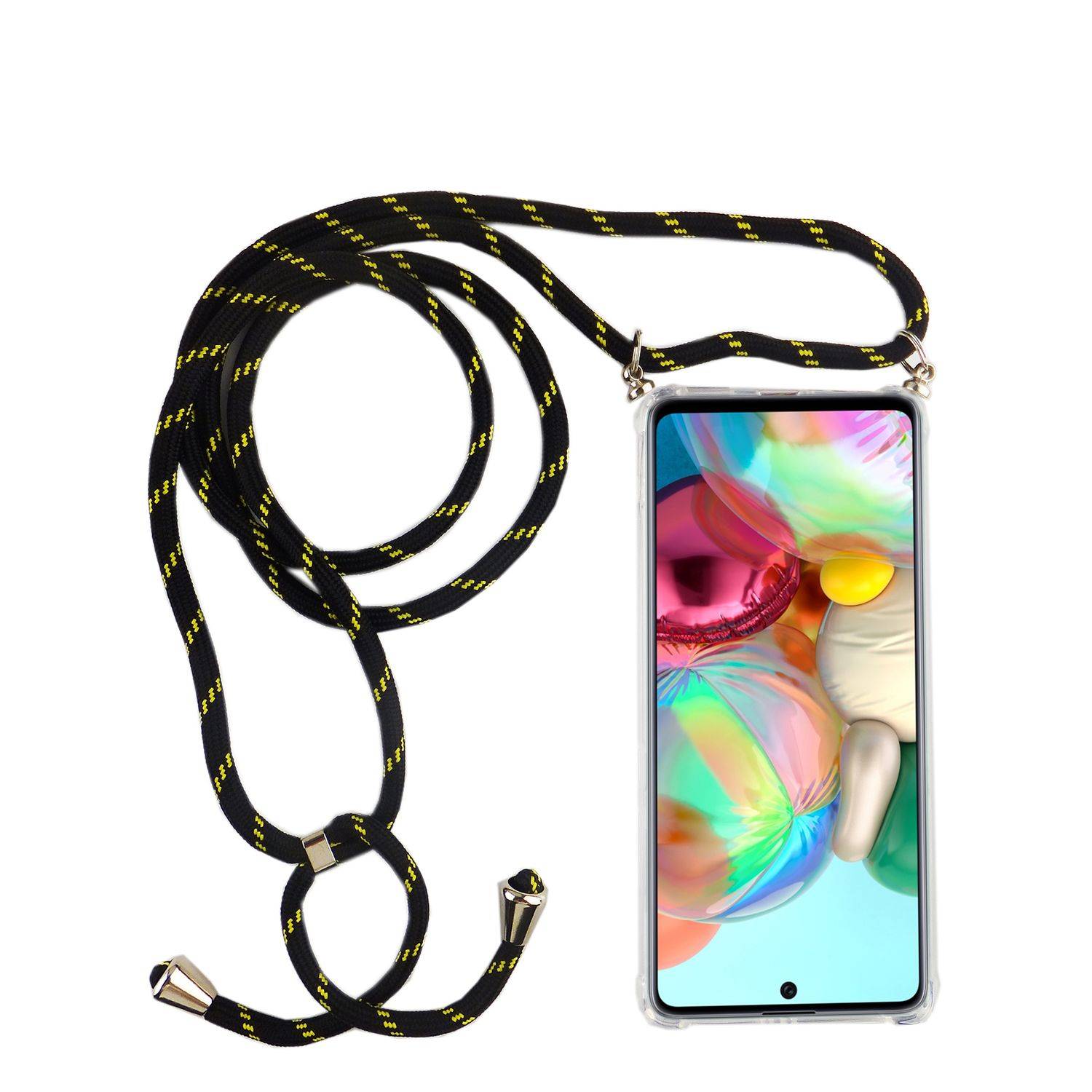 Samsung Galaxy A71 Handykette Handyhülle Umhängetasche Transparent