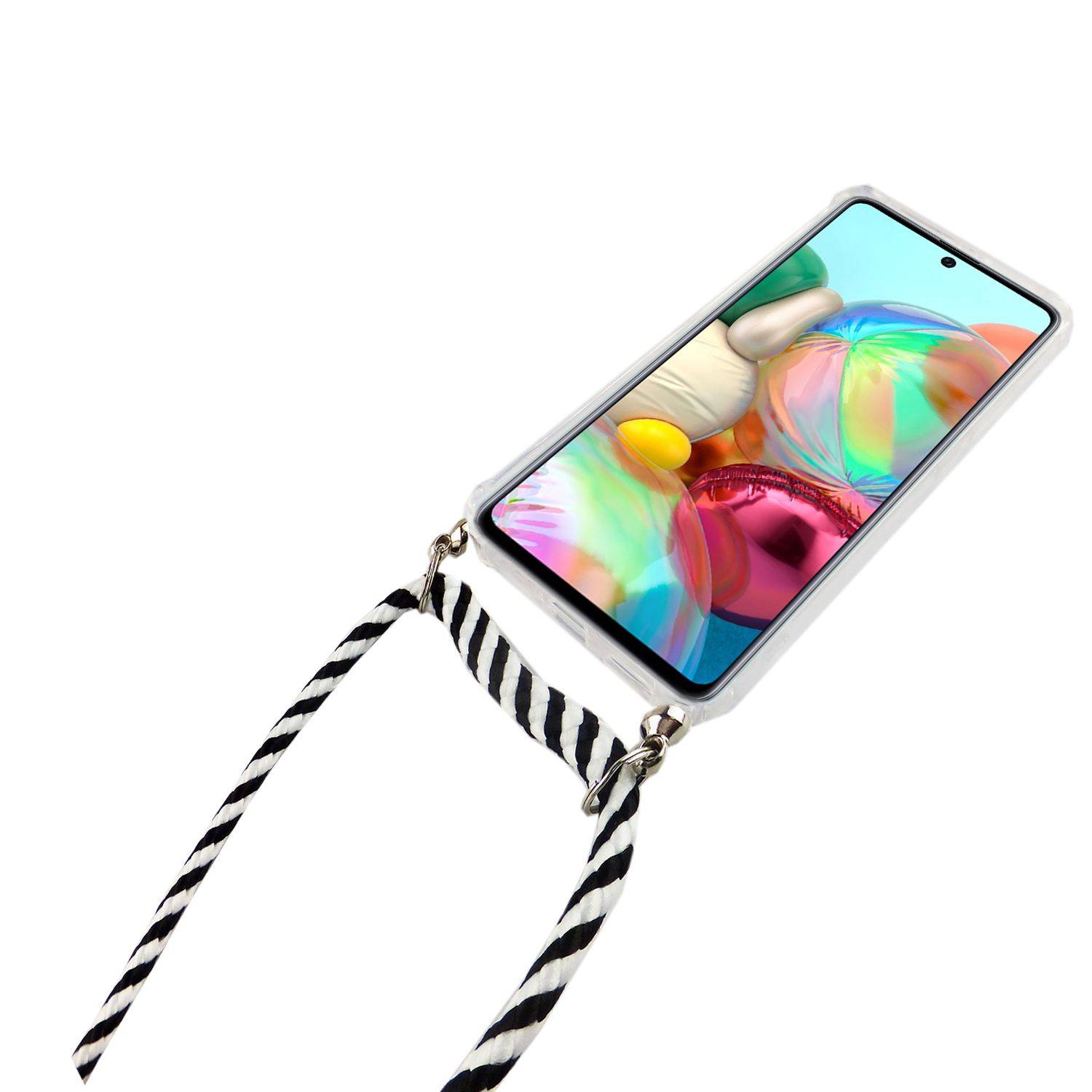 Samsung Galaxy A71 Handykette Handyhülle Umhängetasche Transparent