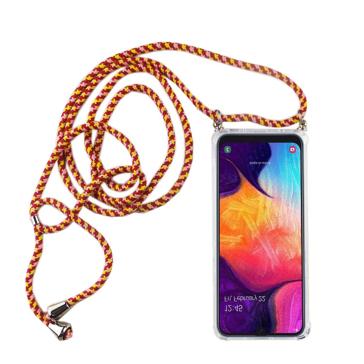 Samsung Galaxy A50 Handykette Handyhülle Umhängetasche Transparent