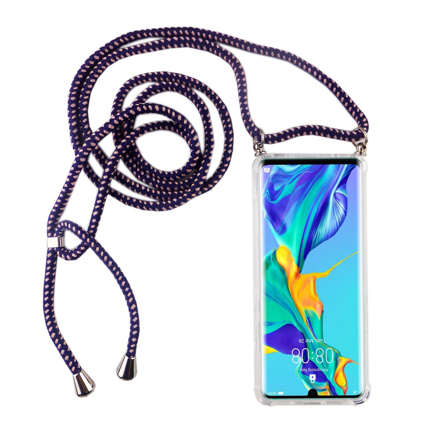 Huawei P30 Pro Handykette Handyhülle Umhängetasche Transparent