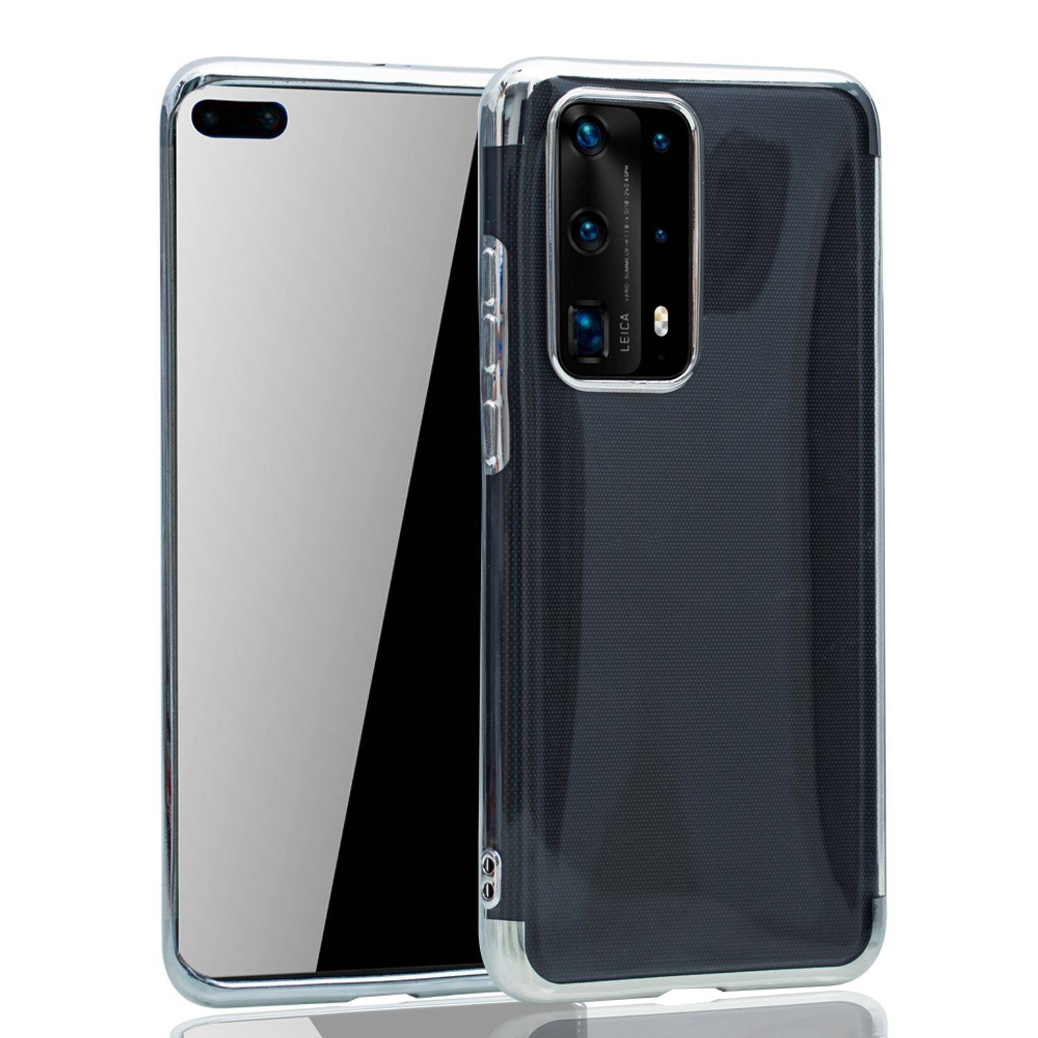 Huawei P40 Pro Handyhülle Bumper Backcover Silber