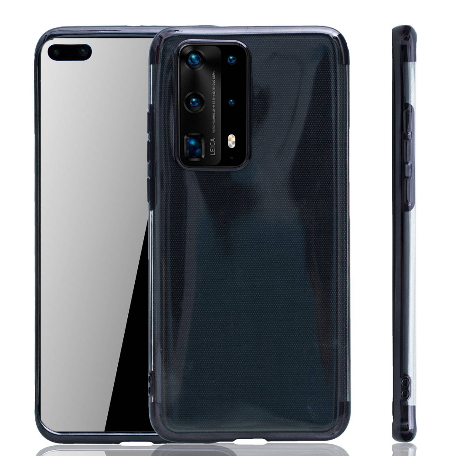 Huawei P40 Pro Handyhülle Bumper Backcover Schwarz
