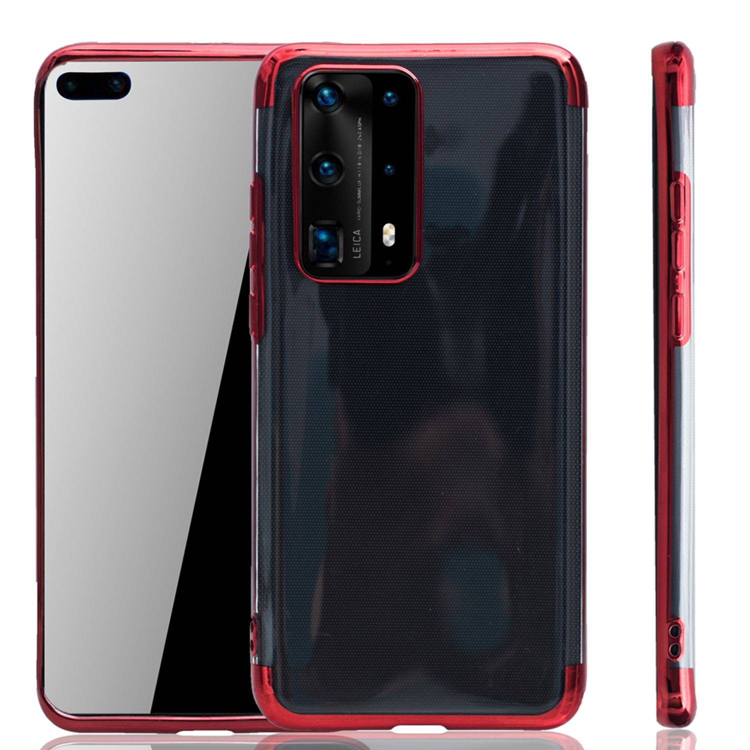 Huawei P40 Pro Handyhülle Bumper Backcover Rot