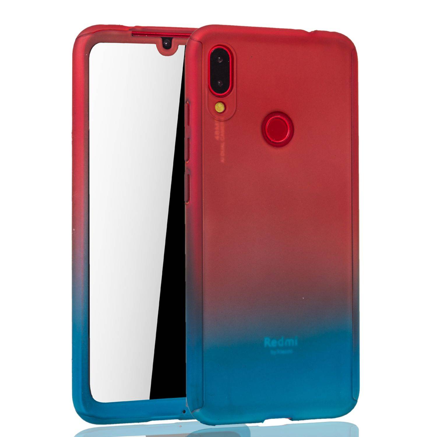 Xiaomi Redmi Note 7 / Redmi Note 7 Pro Handyhülle 360 Grad Schutz Full Cover Mehrfarbig