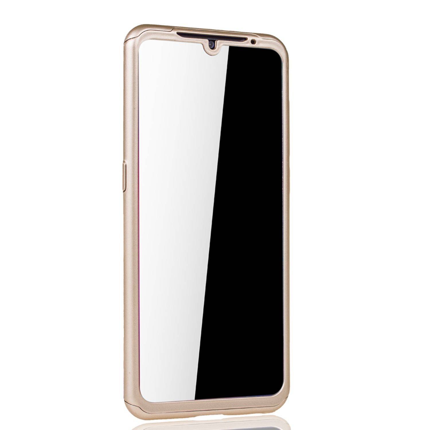 Xiaomi Mi 9 Handyhülle 360 Grad Schutz Full Cover Gold