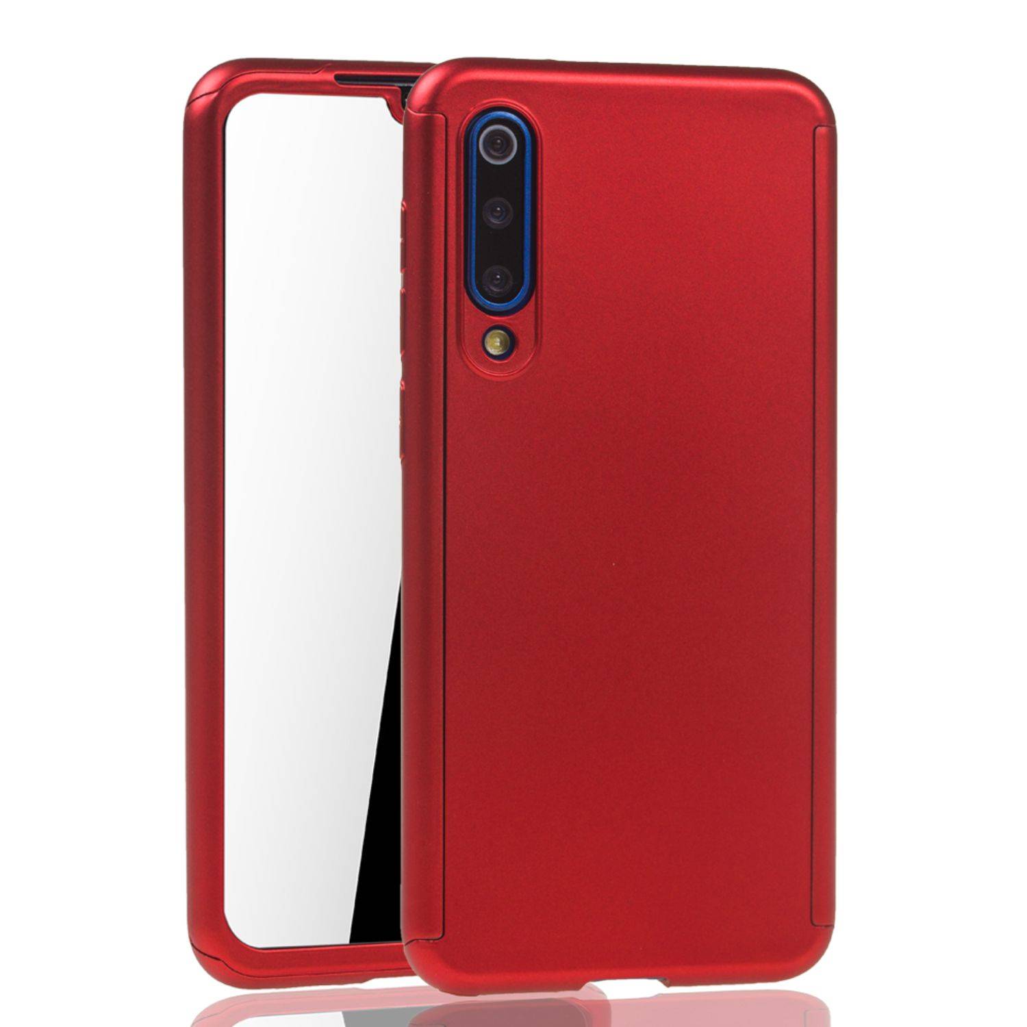Xiaomi Mi 9 SE Handyhülle 360 Grad Schutz Full Cover Rot