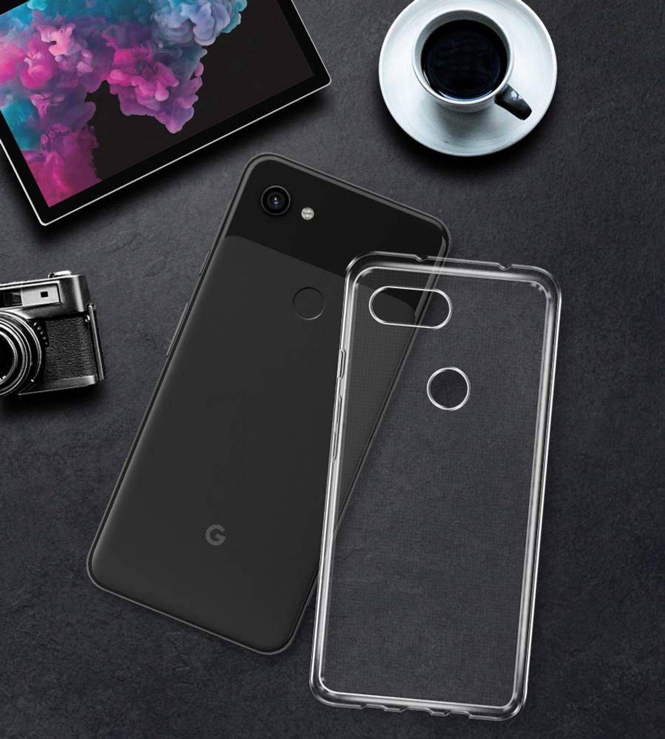 Google Pixel 3a XL Handyhülle Ultra Dünn Bumper Backcover Transparent