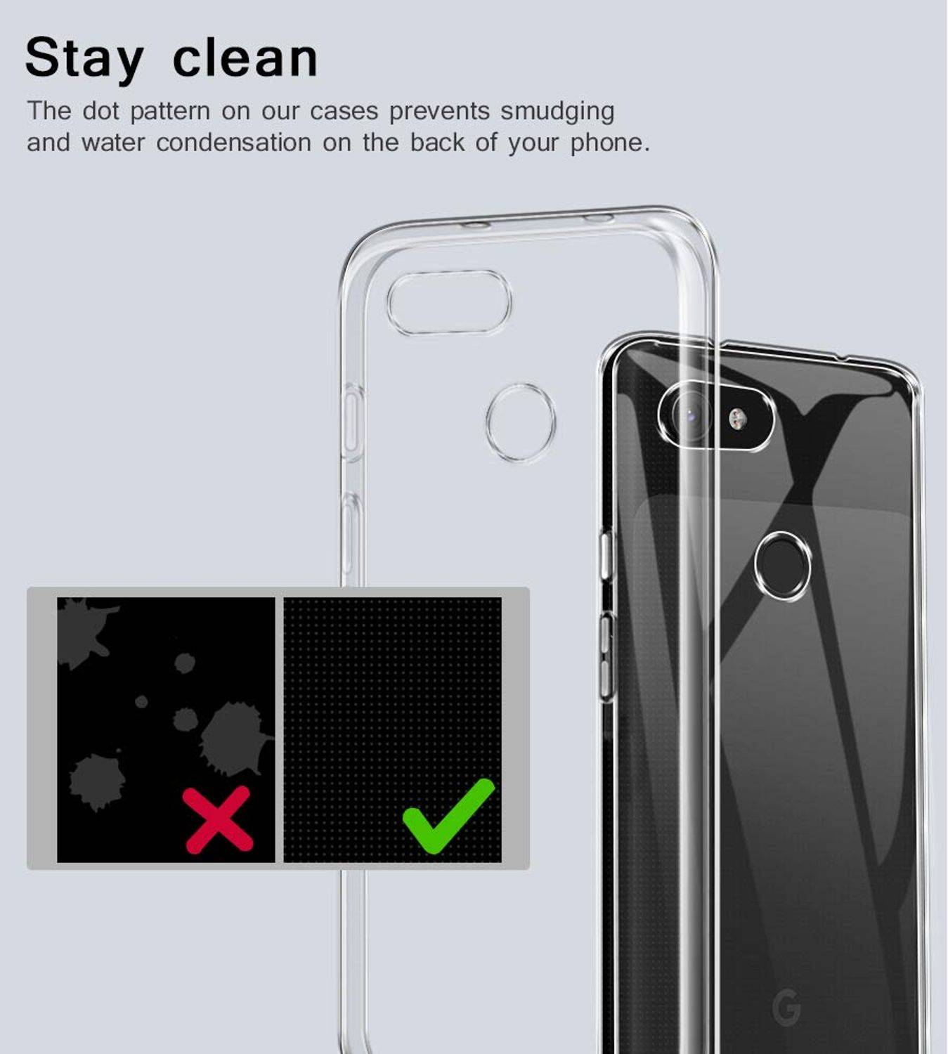 Google Pixel 3a XL Handyhülle Ultra Dünn Bumper Backcover Transparent