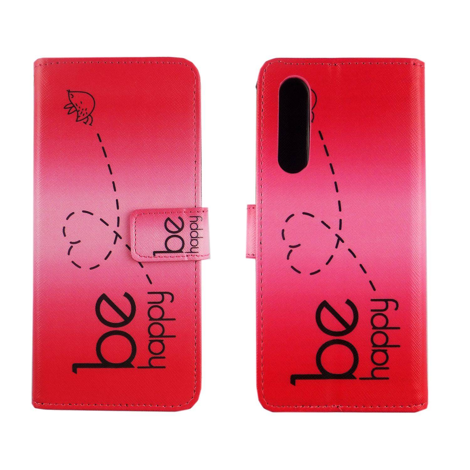 Huawei P30 Handyhülle Bookcover Rosa