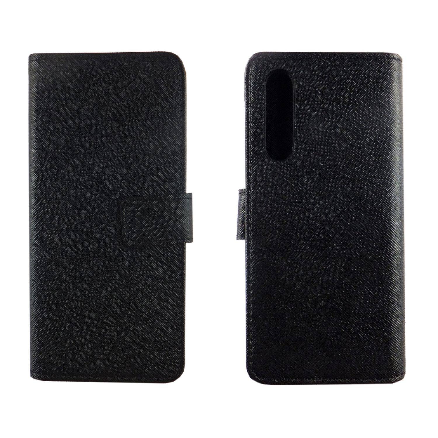 Huawei P30 Handyhülle Bookcover Schwarz