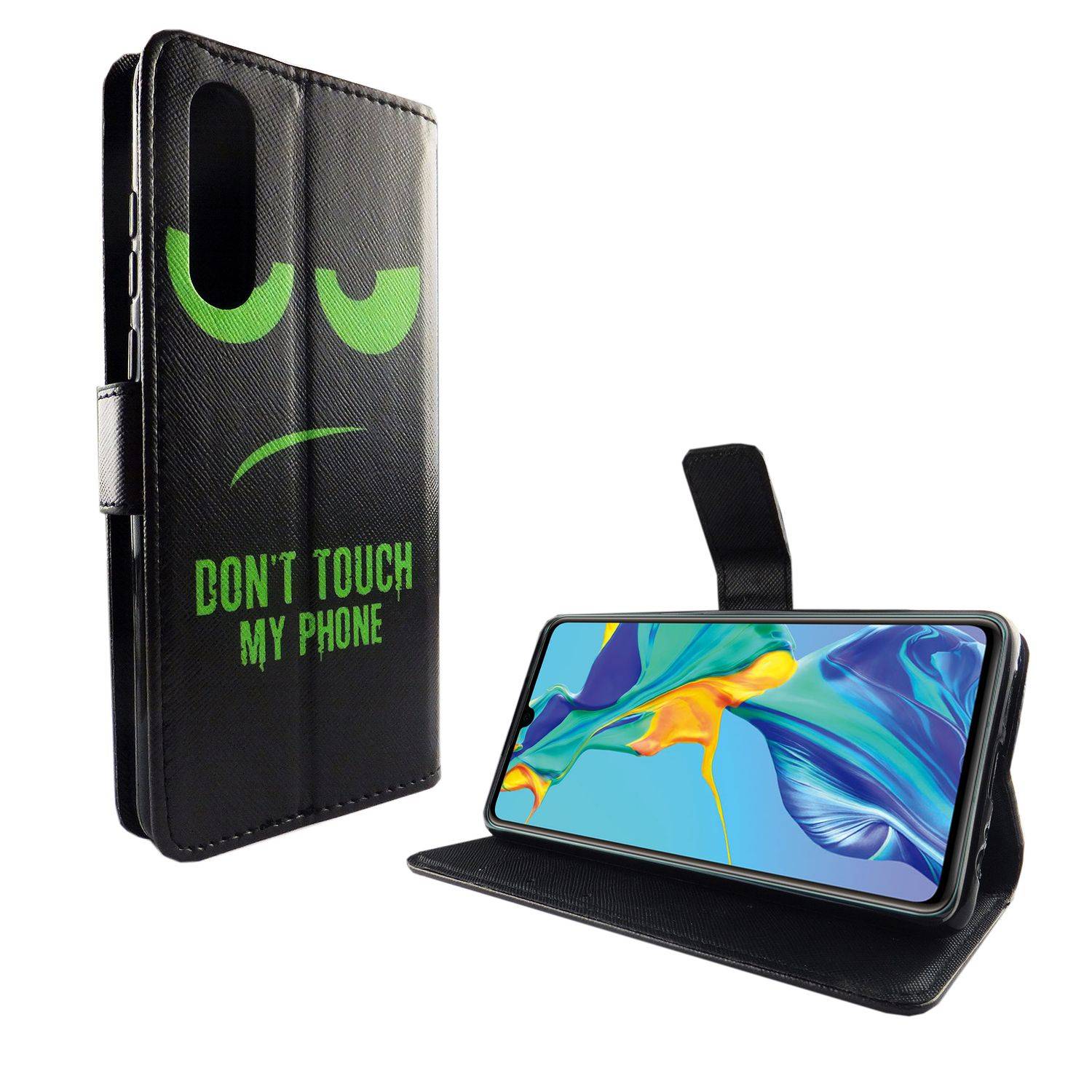 Huawei P30 Handyhülle Bookcover Grün