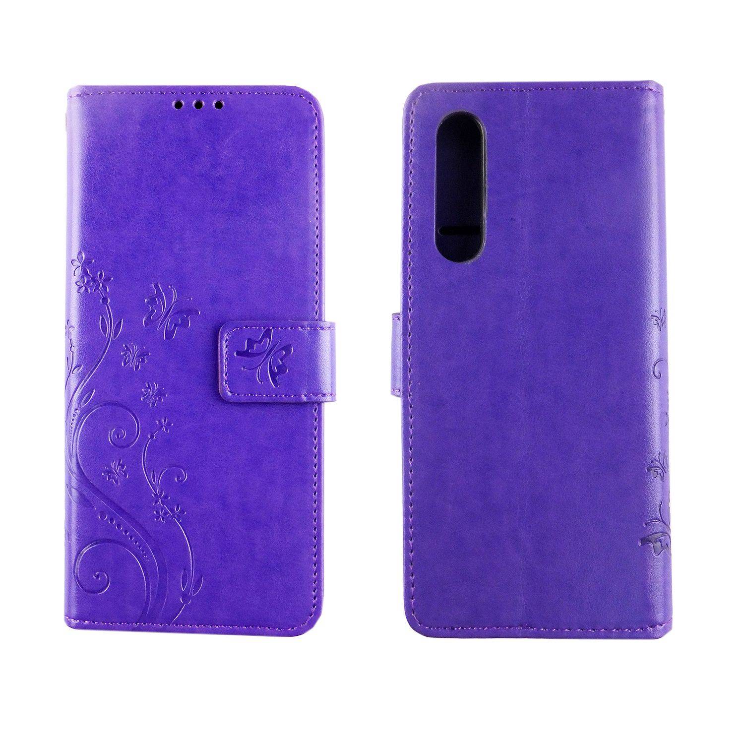 Huawei P30 Handyhülle Bookcover Violett