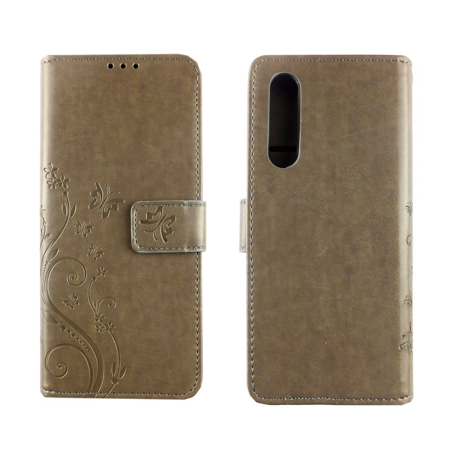 Huawei P30 Handyhülle Bookcover Grau