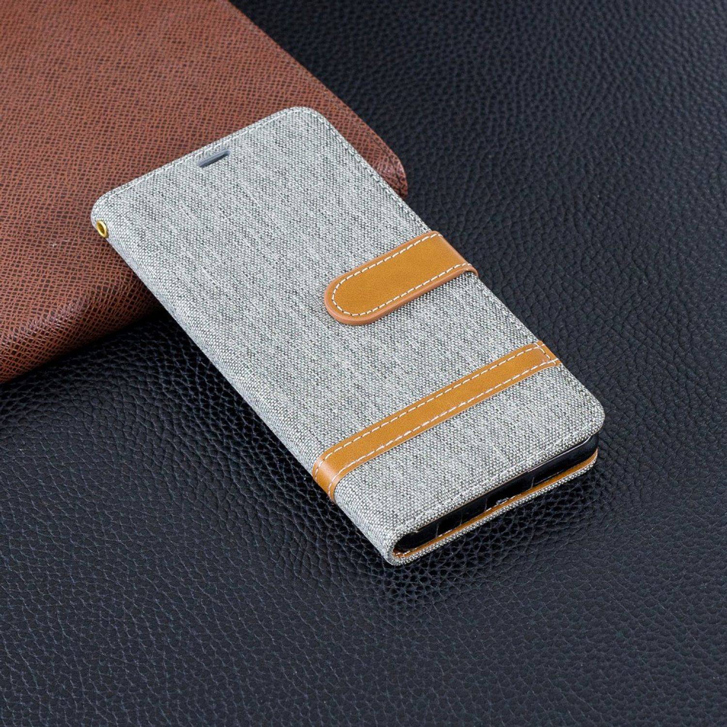 Huawei P30 Handyhülle Bookcover Grau