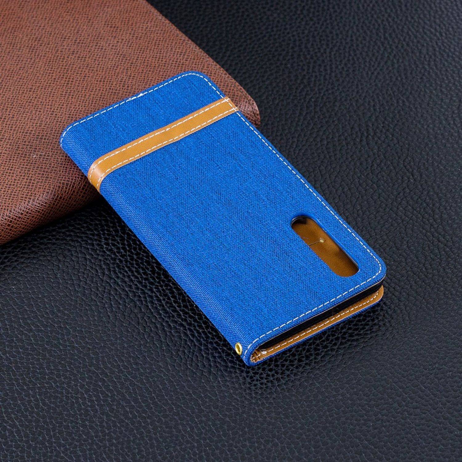 Huawei P30 Handyhülle Bookcover Blau