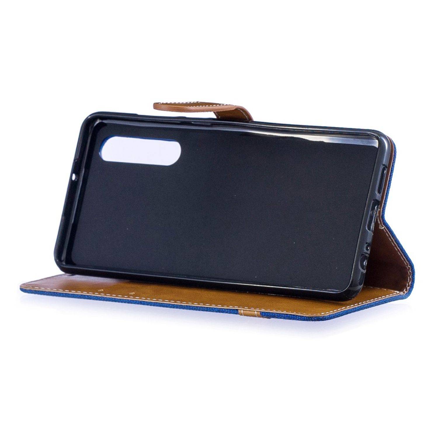 Huawei P30 Handyhülle Bookcover Blau