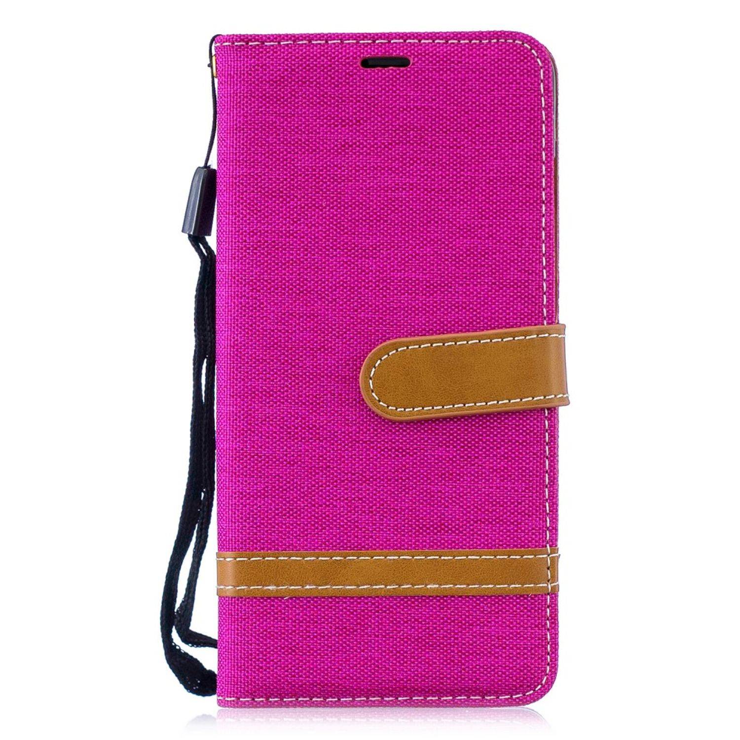 Huawei P30 Handyhülle Bookcover Rosa