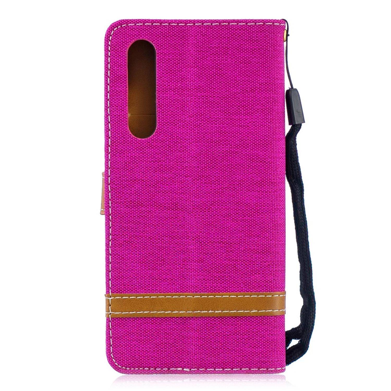 Huawei P30 Handyhülle Bookcover Rosa