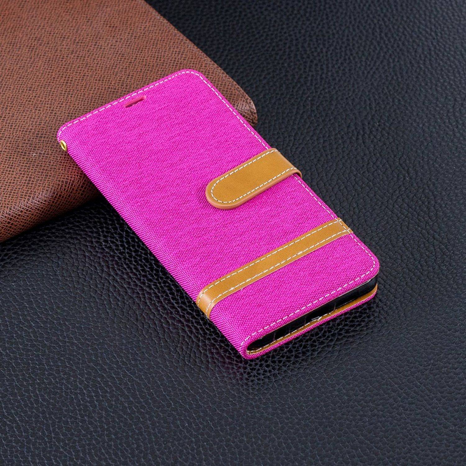 Huawei P30 Handyhülle Bookcover Rosa
