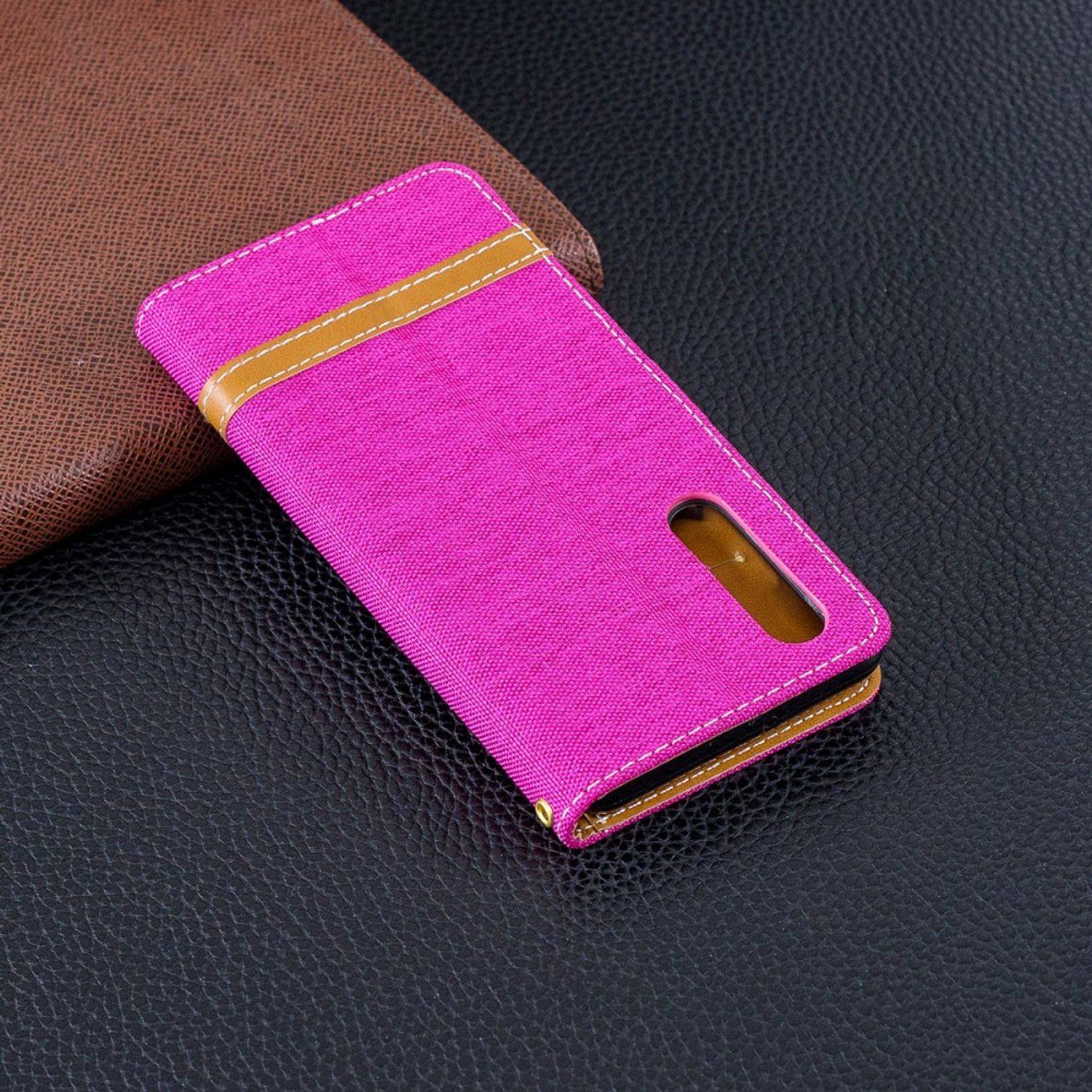 Huawei P30 Handyhülle Bookcover Rosa