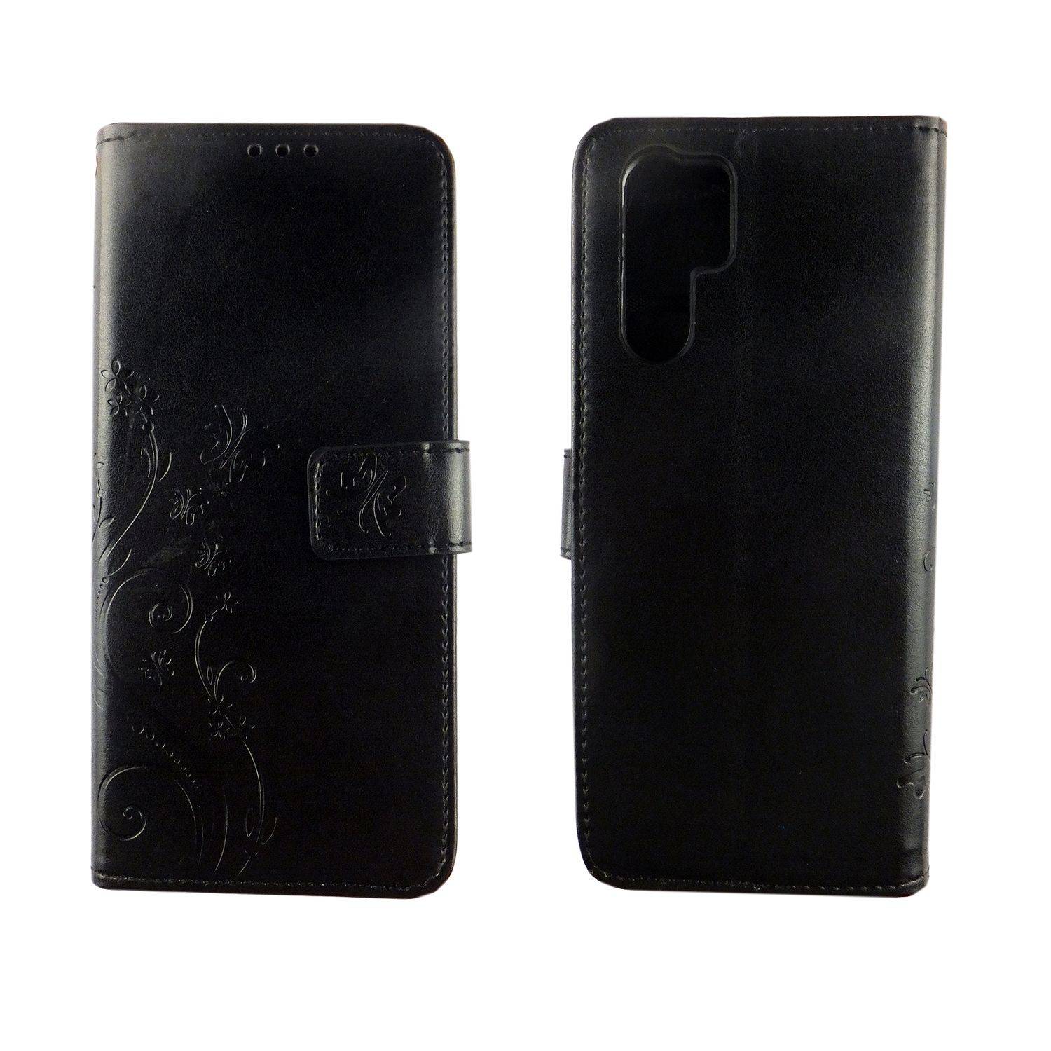 Huawei P30 Pro Handyhülle Bookcover Schwarz