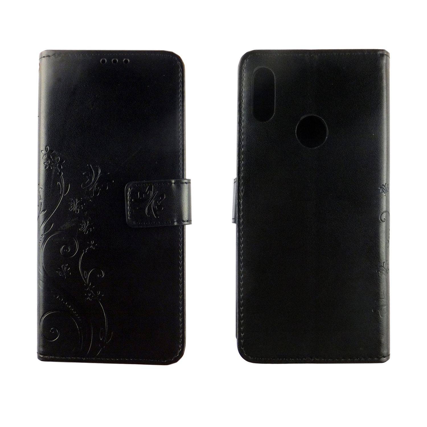 Huawei Y6 (2019) Handyhülle Bookcover Schwarz