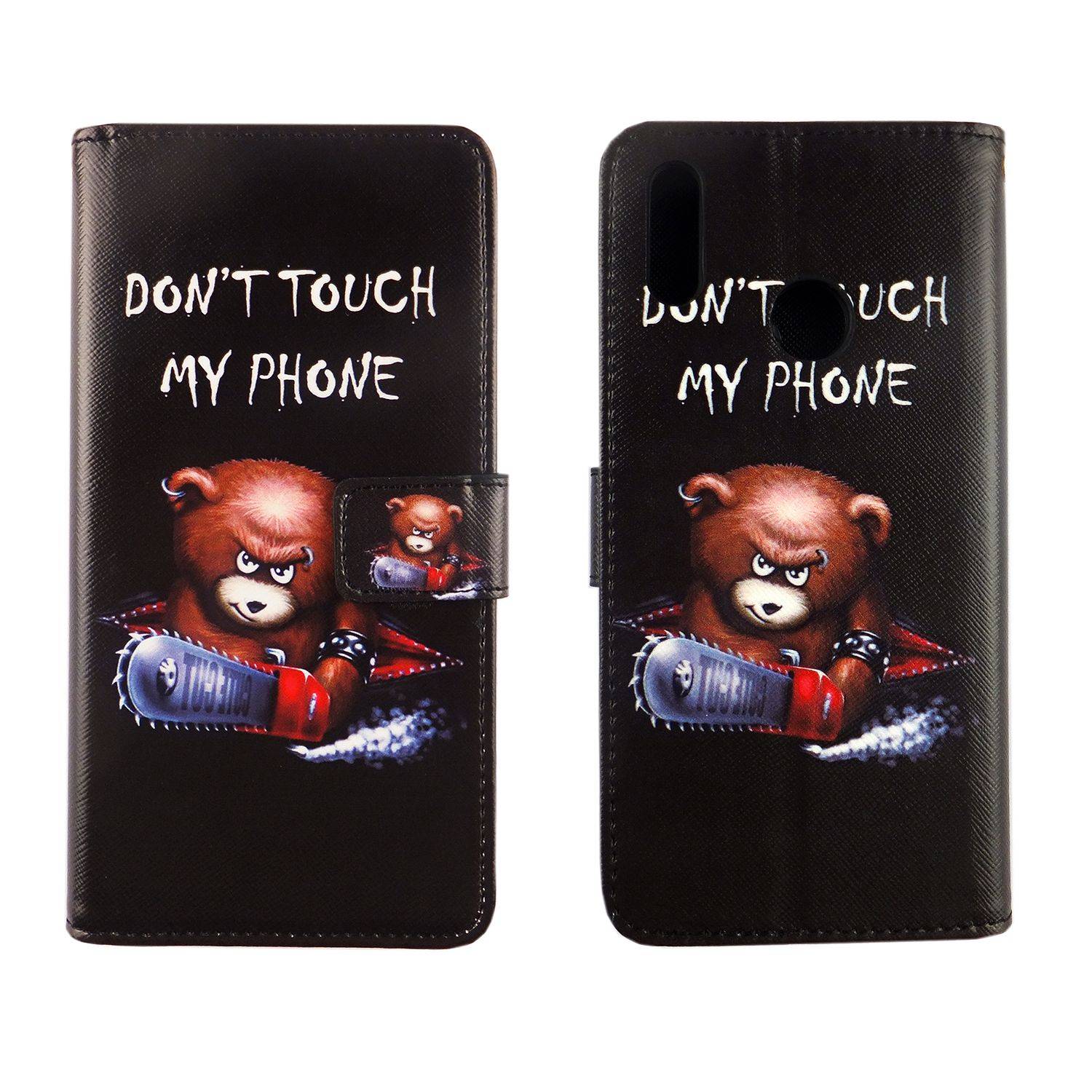 Huawei Y7 (2019) Handyhülle Bookcover Schwarz