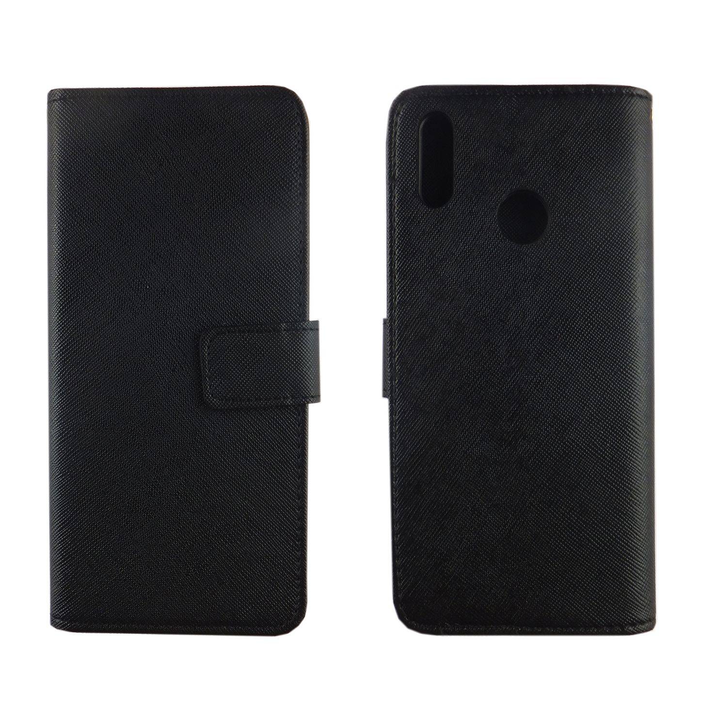 Huawei Y7 (2019) Handyhülle Bookcover Schwarz